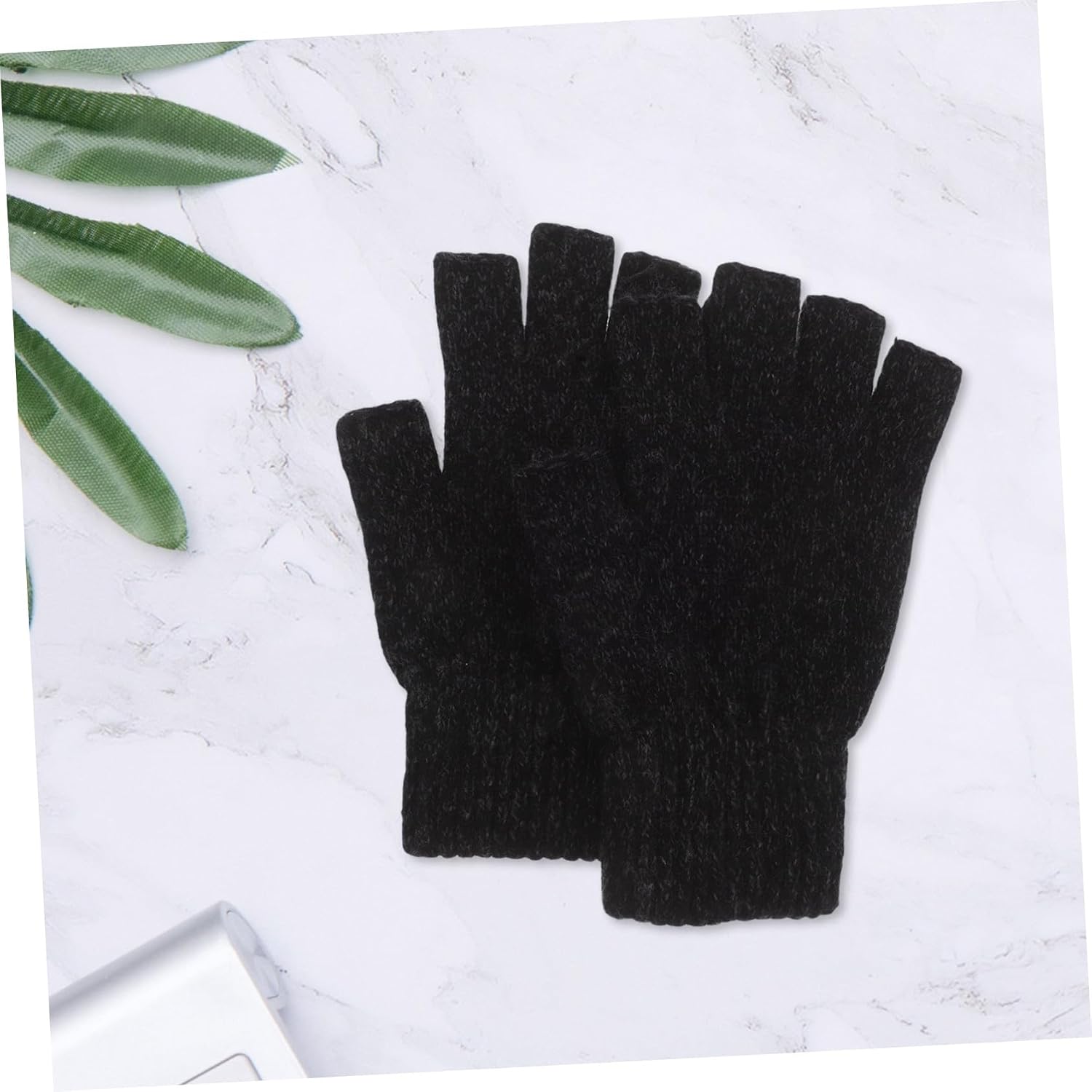 COLLBATH Men S Winter Fingerless Knit Gloves with Plush Insulation Windproof and Breathable Outdoor Exercise Gloves for Fishing Biking Kayaking Hiking in Cold Weather