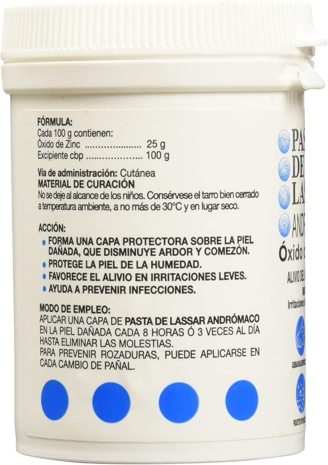 Pasta Lassar Emolientes y Protectores, 125 G