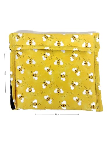 Miniatura 2 de Potato Bag, Microwave Potato Bag, Potato Cooker Bag, Potato Pouch, Baked Potato Bag, Cotton Bag in a Honey Bee Fabric