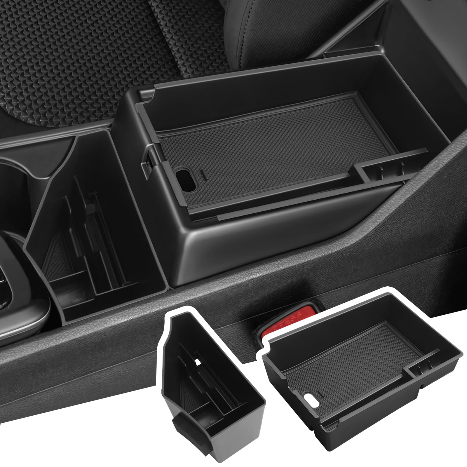 Organizzatore nascosto per console centrale per Kia Sportage 2025 2024 2023 NQ5 Bracciolo segreto Scatola portaoggetti per carte di monete nascoste Accessori per vassoi  34
