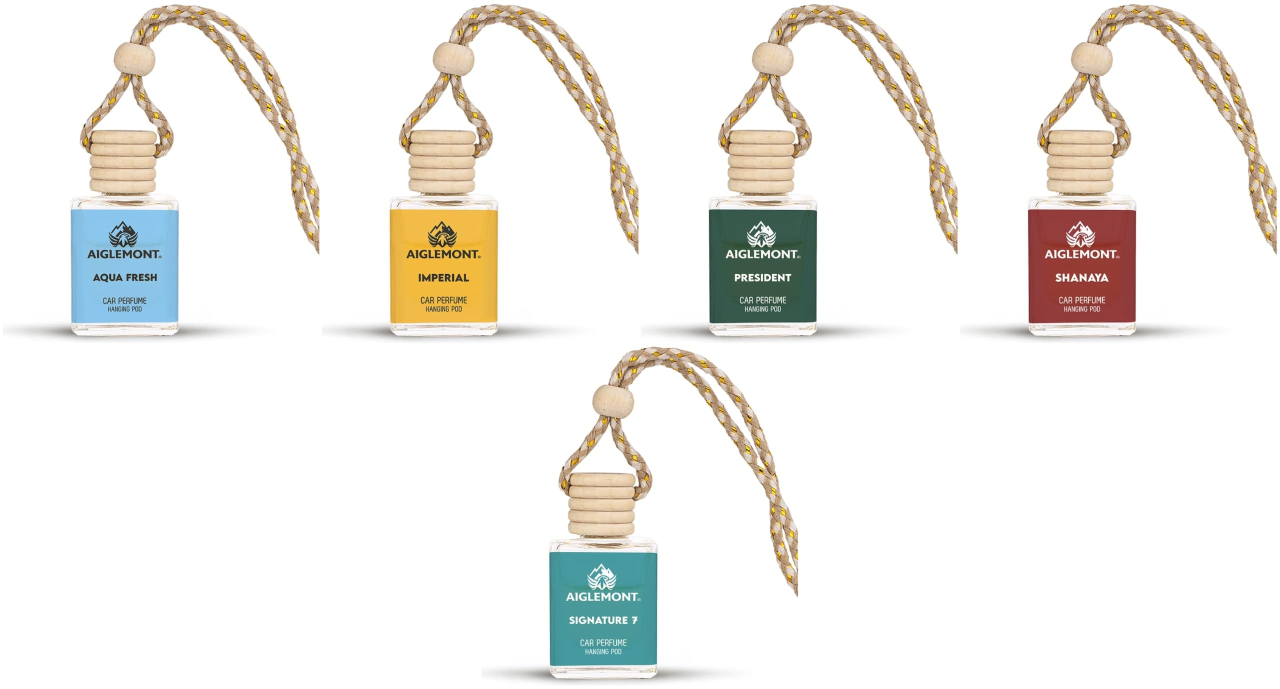 Car Perfumes combos | Aqua Fresh+ Imperial + President+ Shanaya+ Signature 7 Scent| Combo of 5 | 10 ml Each-image-42