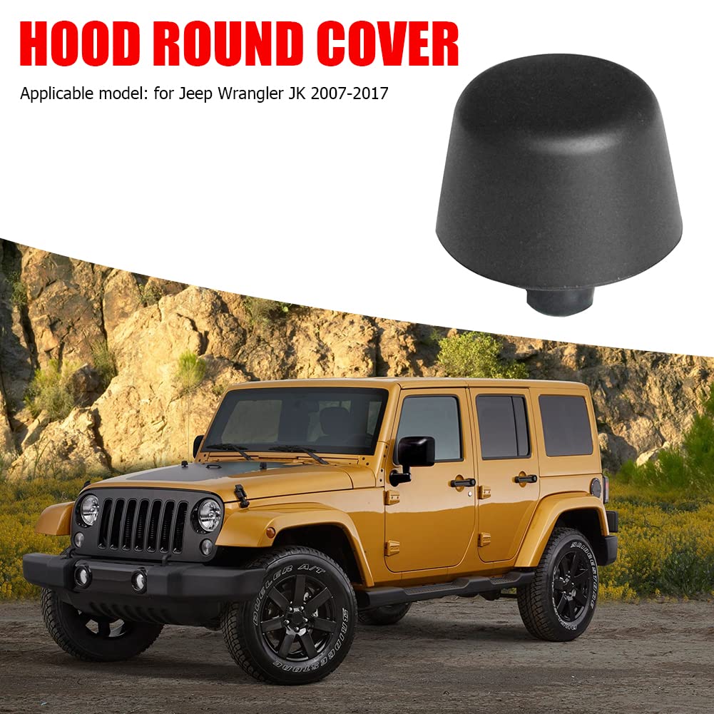 Haubenanschlagpuffer Motorhaube Stoßstangenpolster Schwarz for Jeep Wrangler JK 2007-2017