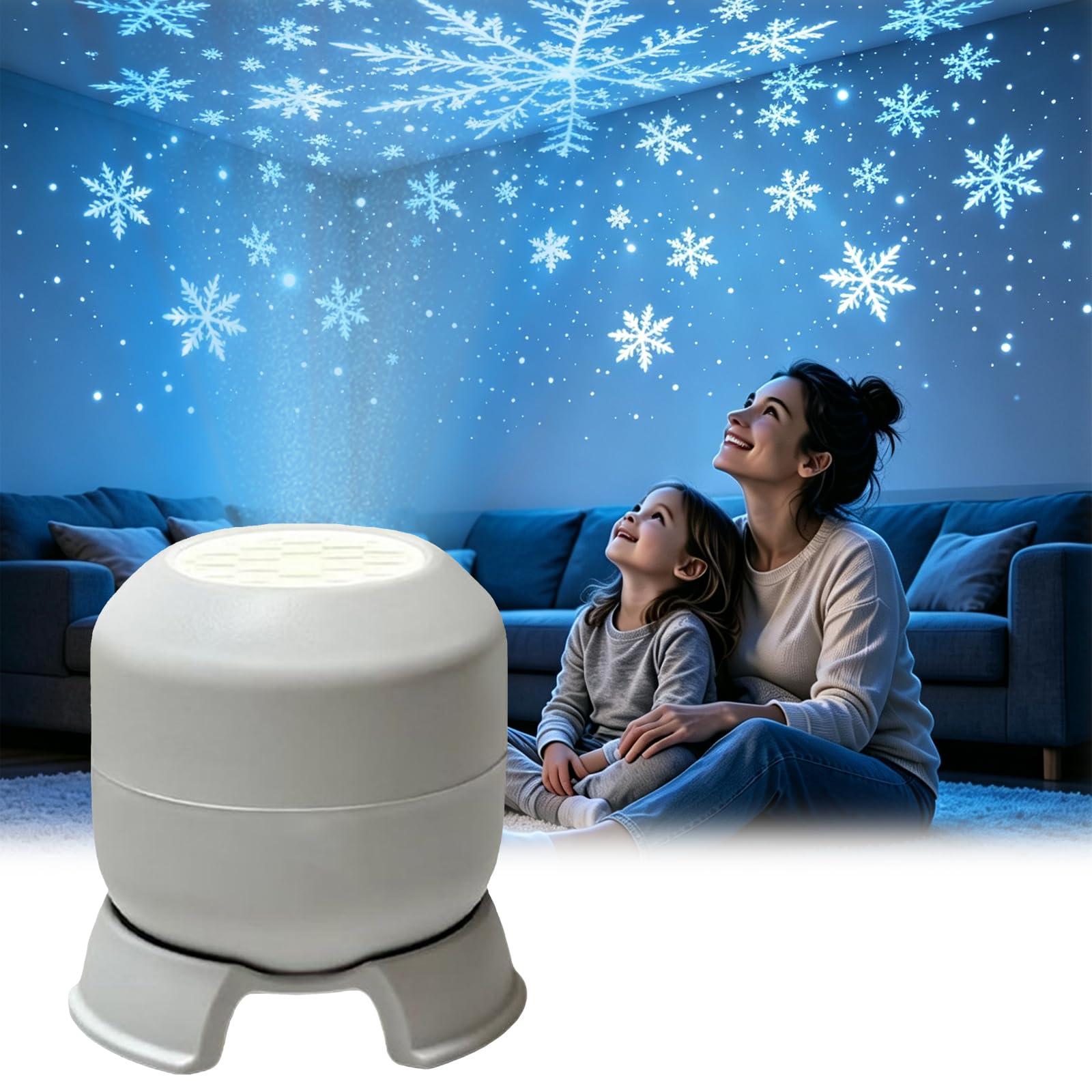 Dynamic Rotating LED Ocean Wave Projector, Dimmable LED Wave Night Light