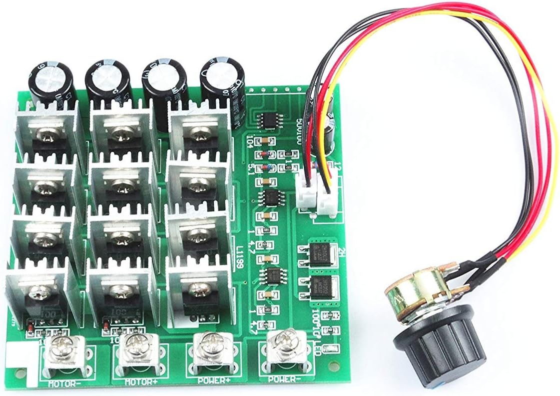60A high-power pwm DC motor speed controller 12V 24V 36V 48V DC 10-55V Maximum power 3000W SCM drive motor controller module