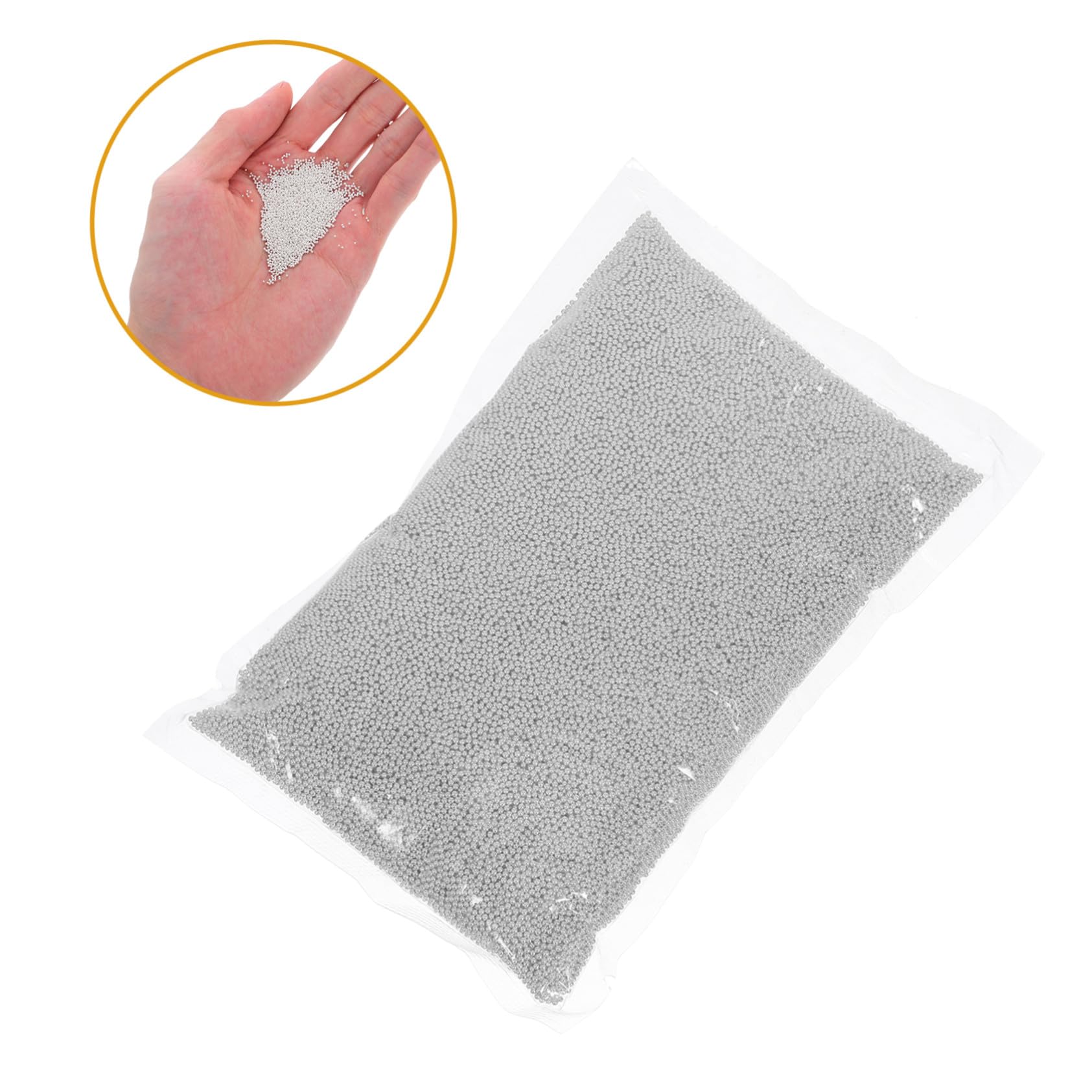 Perline per Nail Art in Metallo Argento, Sfere Rotonde 500g | 1 Confezione, Applicazione Facile e Finitura Resistente, per Eventi Speciali e Uso Domestico