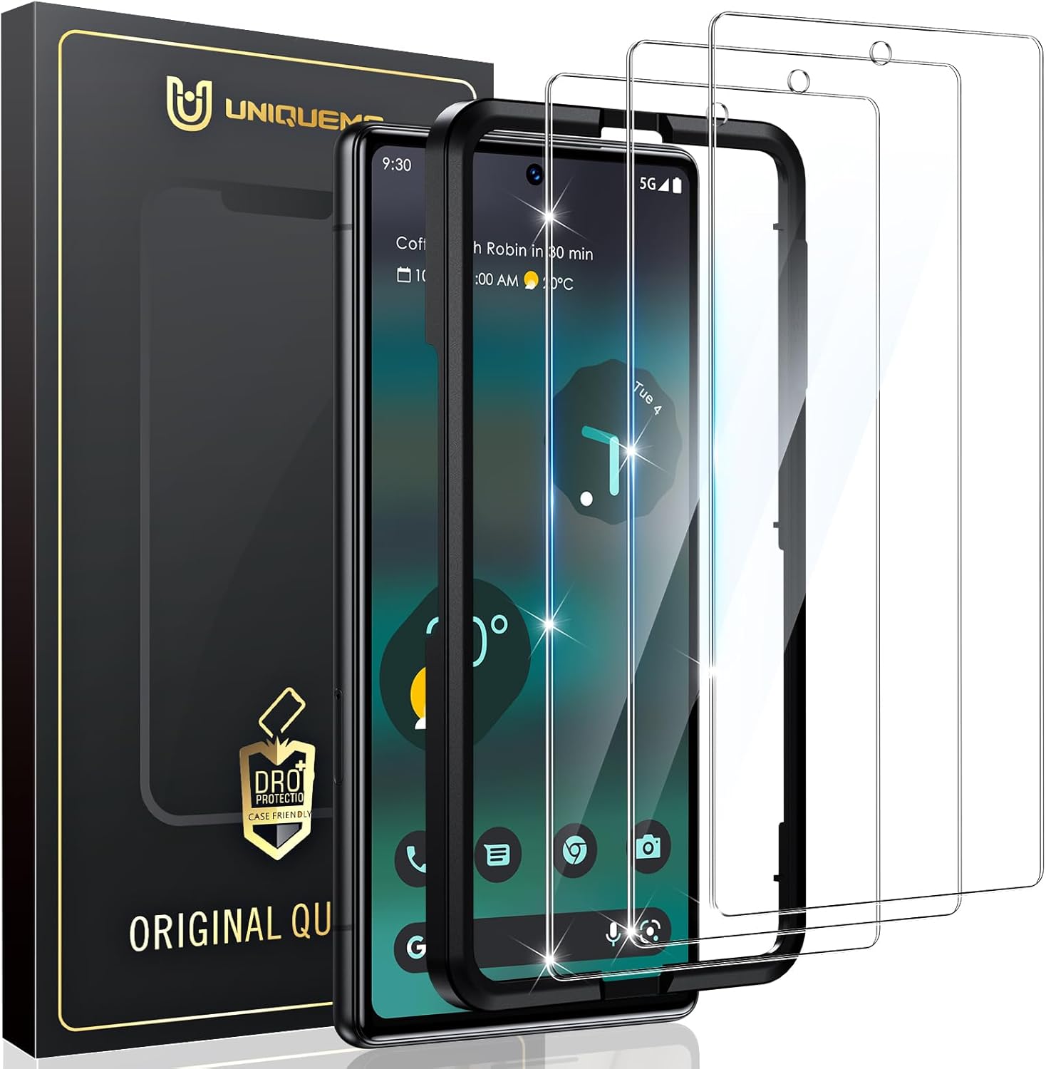 [3 Pack] UniqueMe Screen Protector Compatible for Google Pixel 6a 6.1