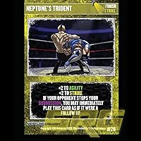 Vista 3 de GTS Distribution Supershow Cosmic Crusader: Neptune - Juego de cartas y dados de lucha libre. Baraja de estructura SRG. Edades 12+, 2-6 jugadores
