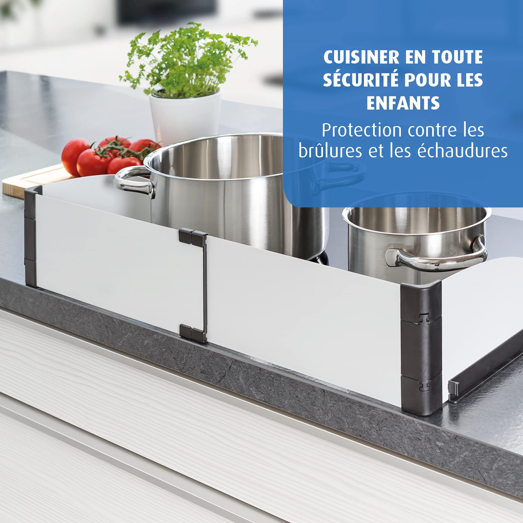reer Protège-poêle Basic extensible 55-61 cm argenté