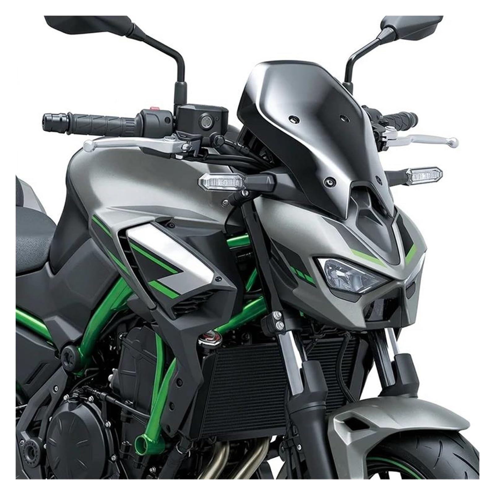 cupolino moto Per Kawasaki Z900 Z900SE 2025-2026 Moto Vento Deflettore Protezione Dello Schermo Accessori Parabrezza Anteriore(Nero)