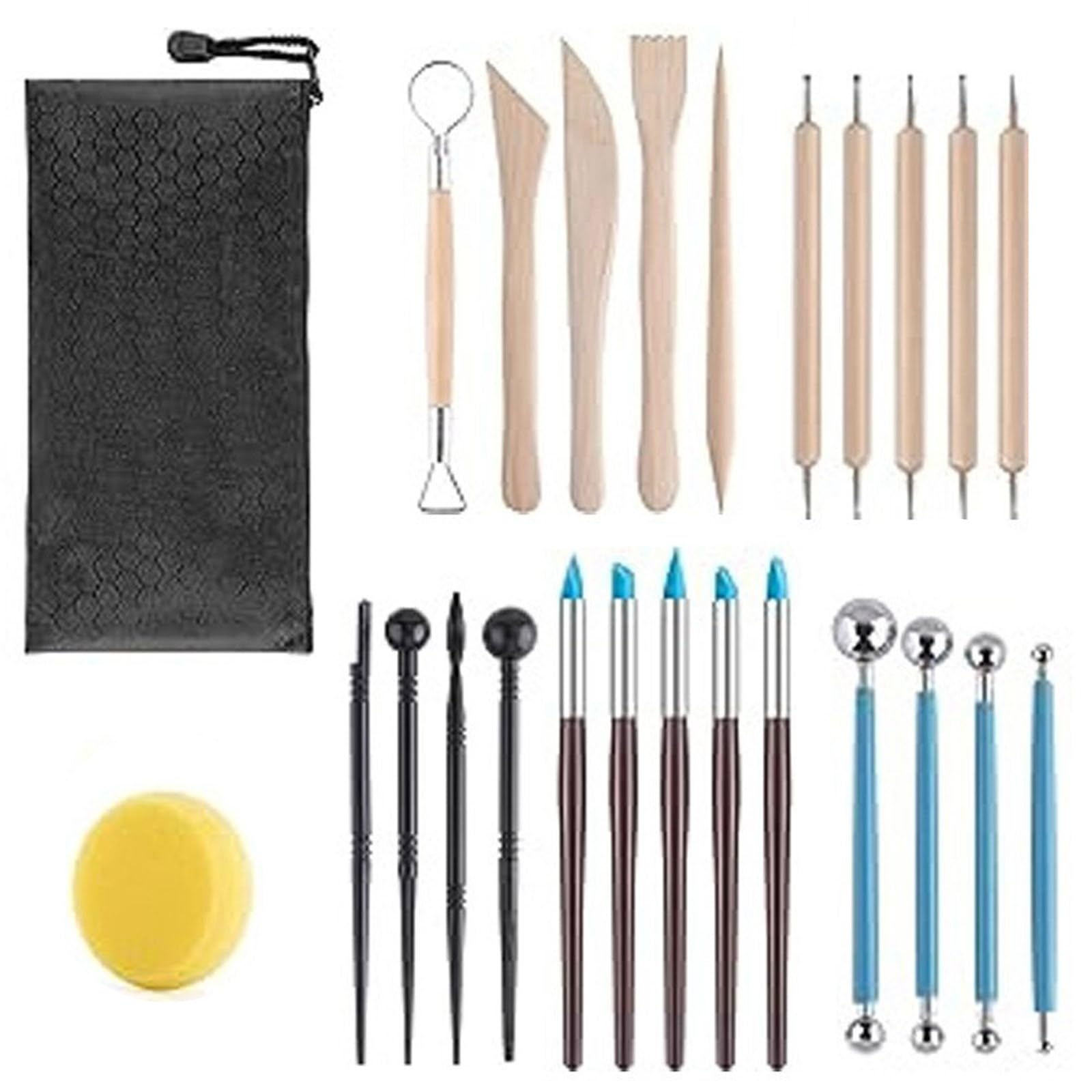 Lot De 25 Outils De Modelage En Argile Pour Fondant, Outil De
