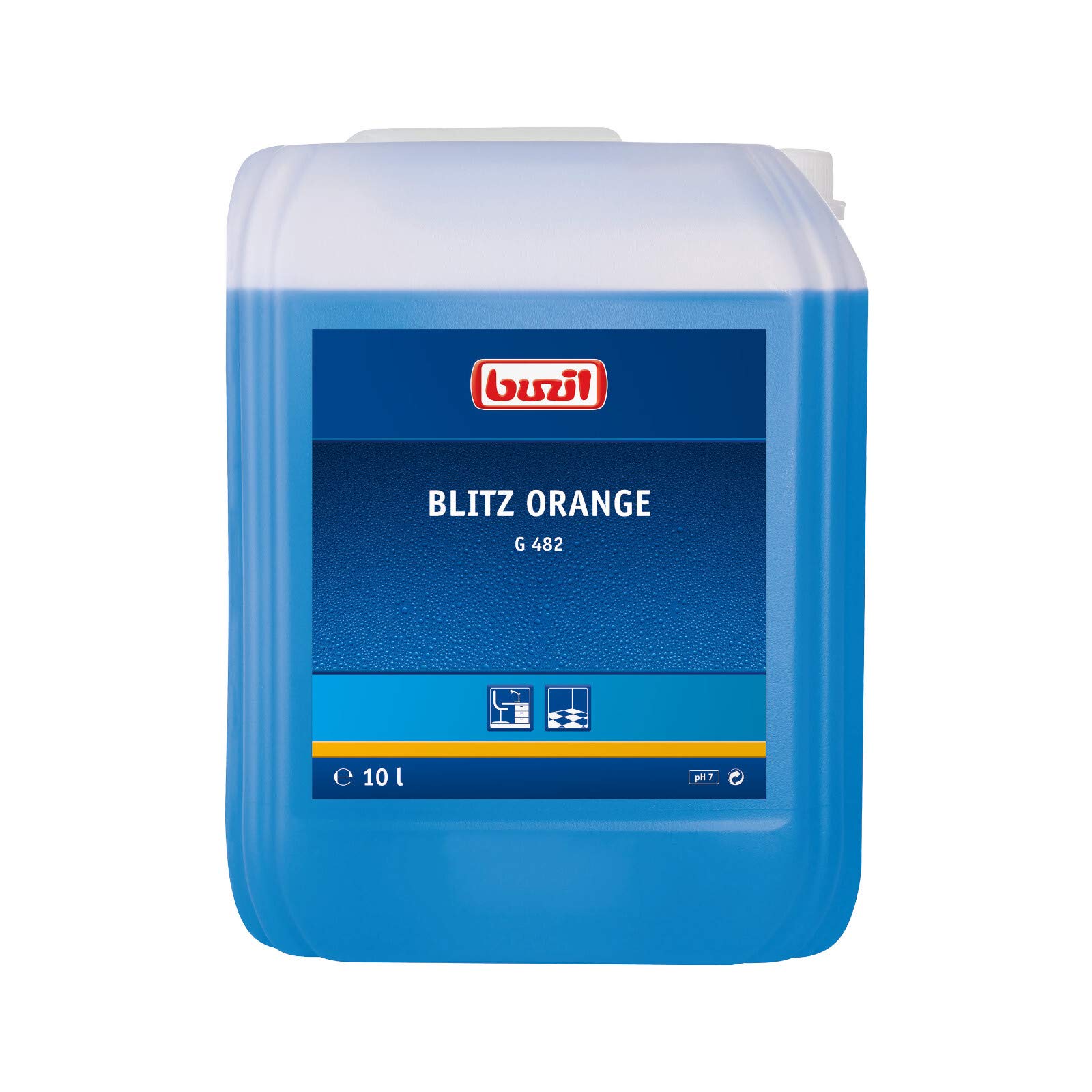 Buzil Blitz Orange G482 10 L Bidón limpiador de naranjas Limpiador neutro multiusos Limpiador multiusos