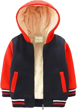 Bumeex Kids Boy's Girl's Sherpa Fleece Lined Jacket 2-14Y(Toddler/Kid)
