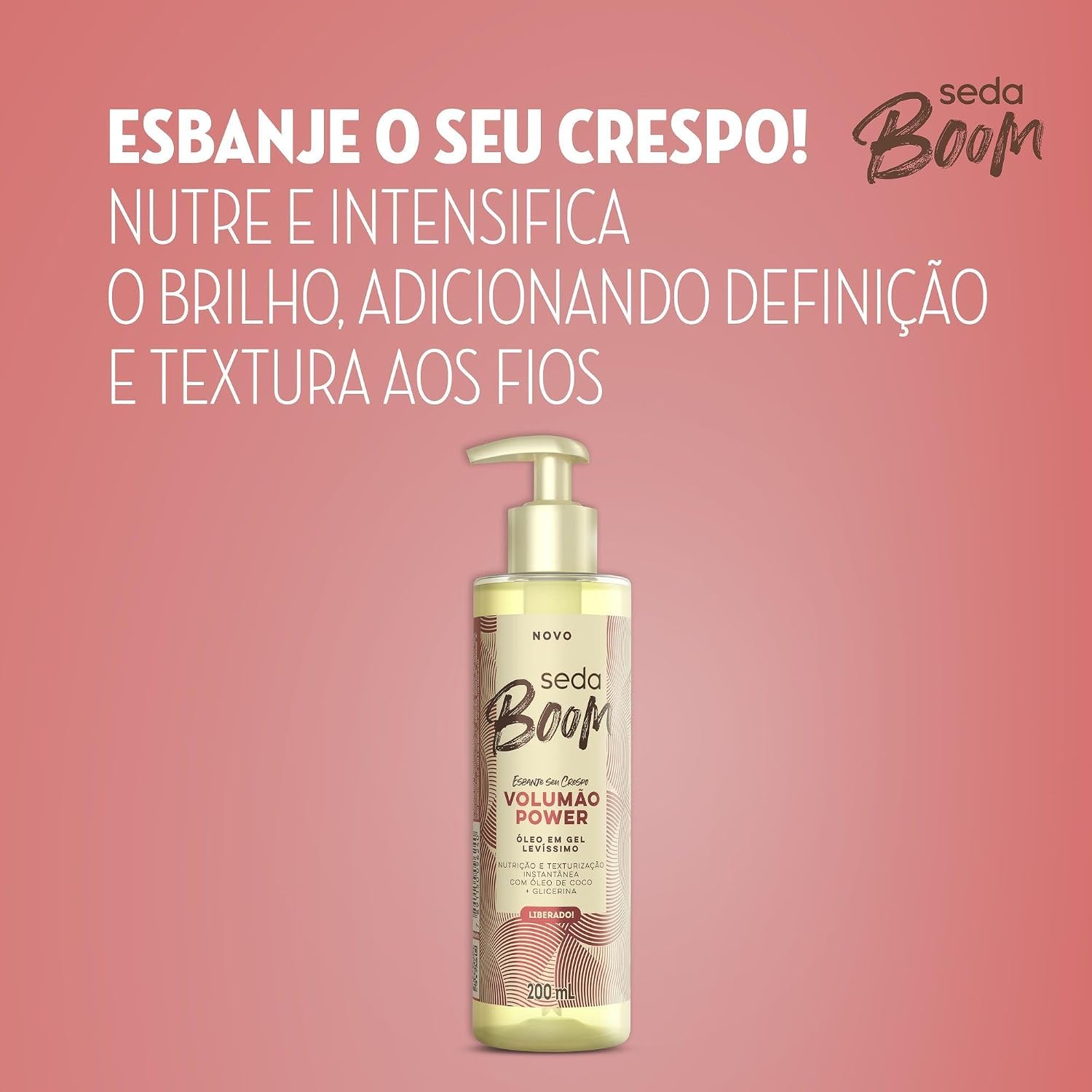 Óleo em Gel Seda Boom Volumão Power 200 ml