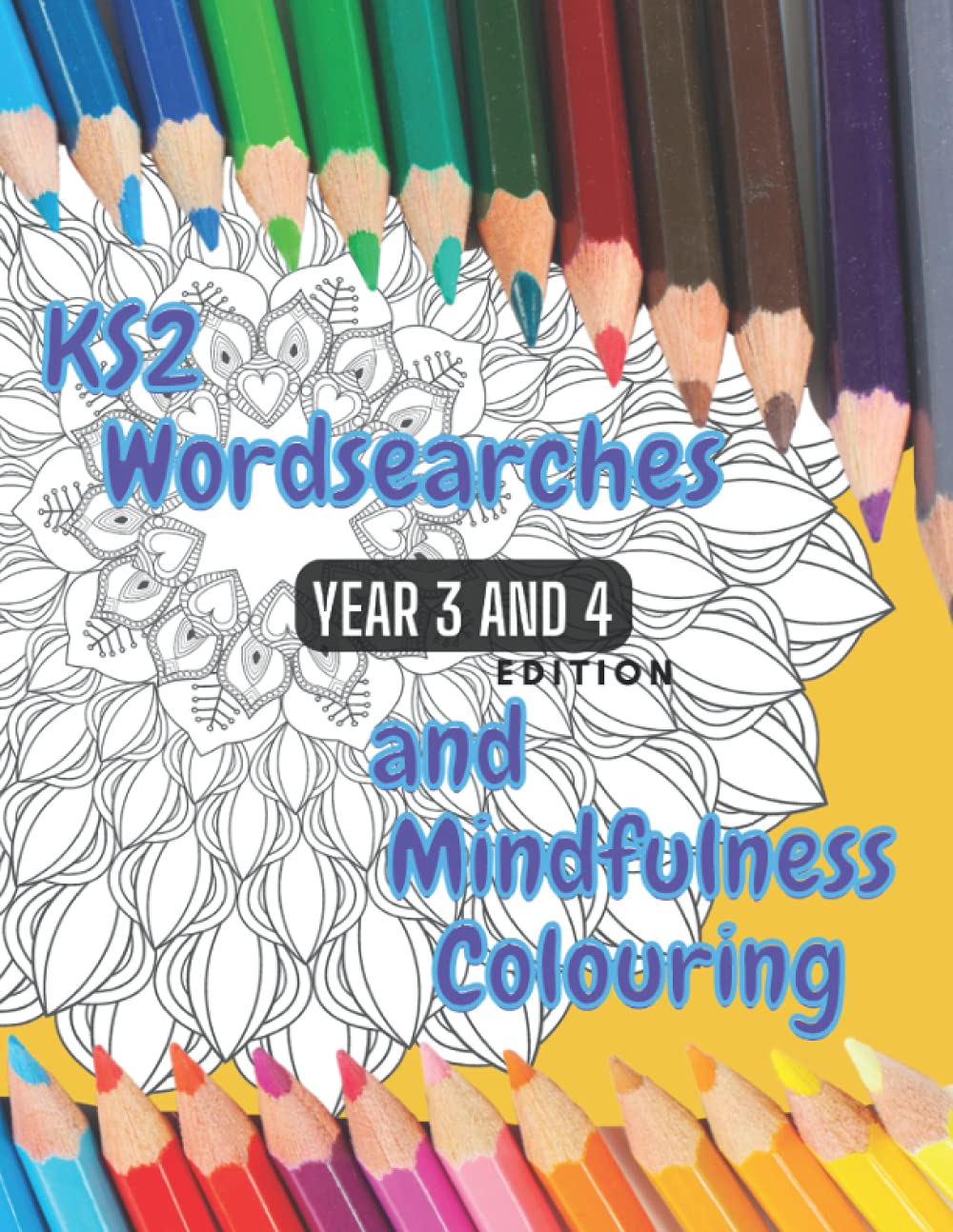 KS2 - Year 3 and 4 - Word Searches and Mindfulness Colouring: Year 3 and 4...