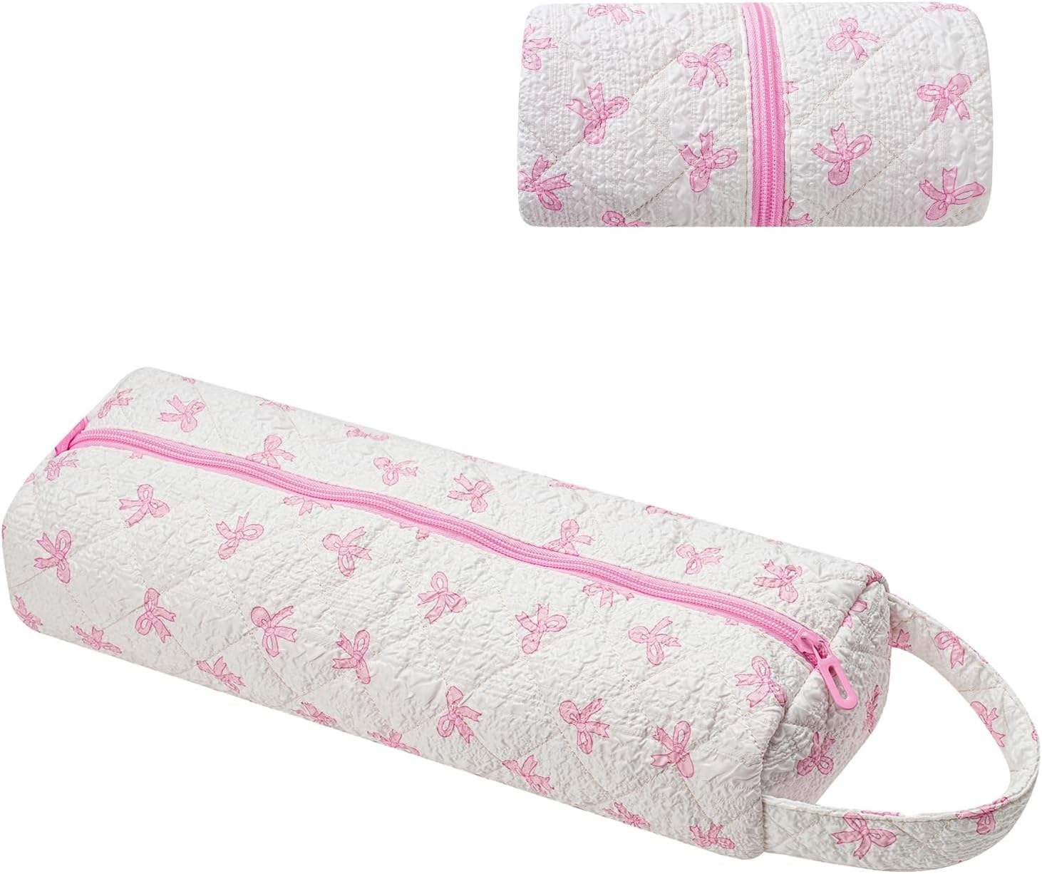 Quilted Hair Tools Travel Bag,Hair Styling Accessories Storage Case for Shark FlexStyle, Dyson Airwrap Hair Dryer, Curling Iron, Revlon Hair Tools,Portable and foldable(01Pink Bow) Quilted Hair Tools Travel Bag,Hair Styling Accessories Storage Case for Shark FlexStyle, Dyson Airwrap Hair Dryer, Curling Iron, Revlon Hair Tools,Portable and foldable(01Pink Bow)