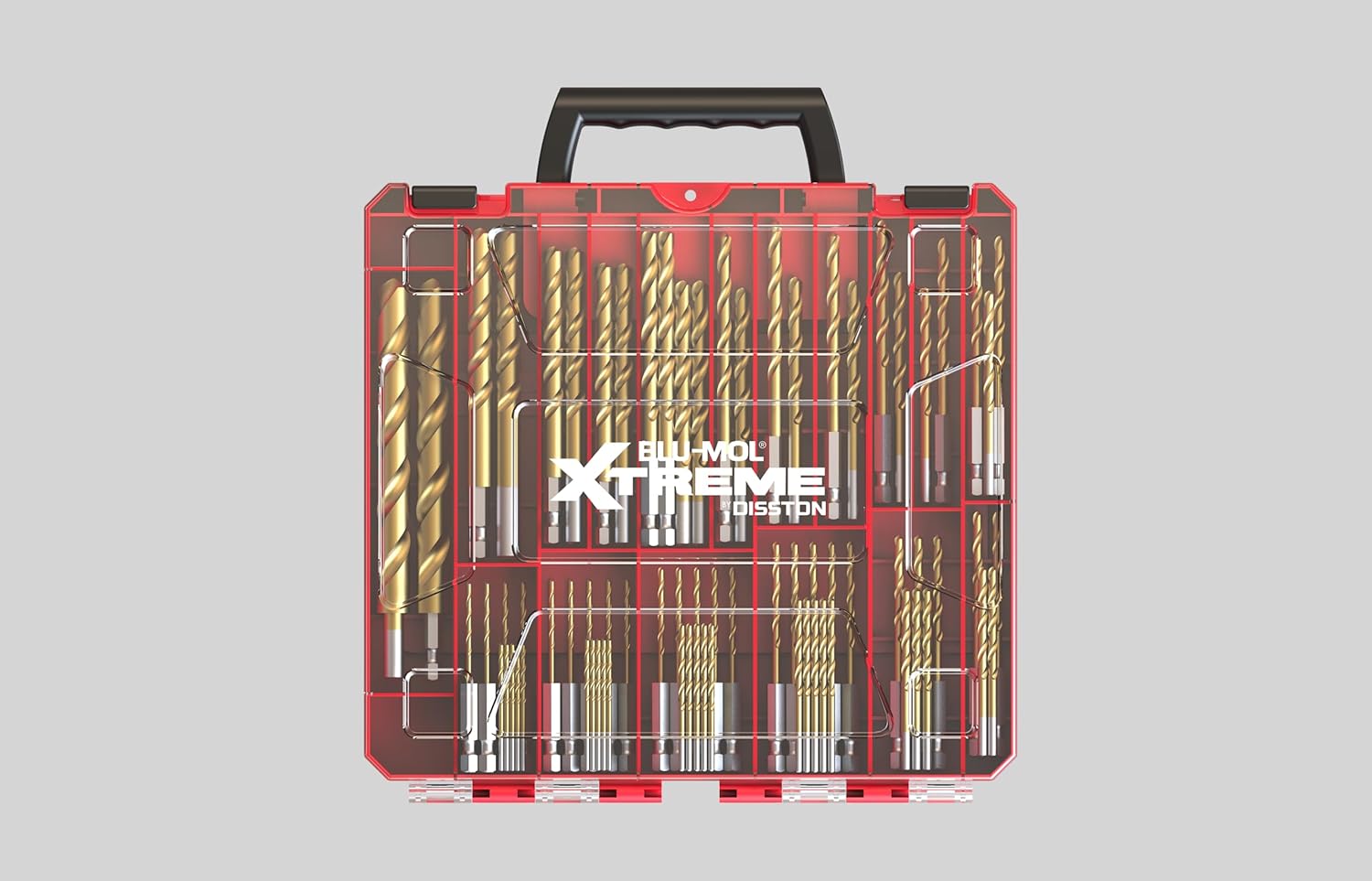 Disston BLU MOL Xtreme 115pc Drill bit set 17 Round and Hex Drill bit