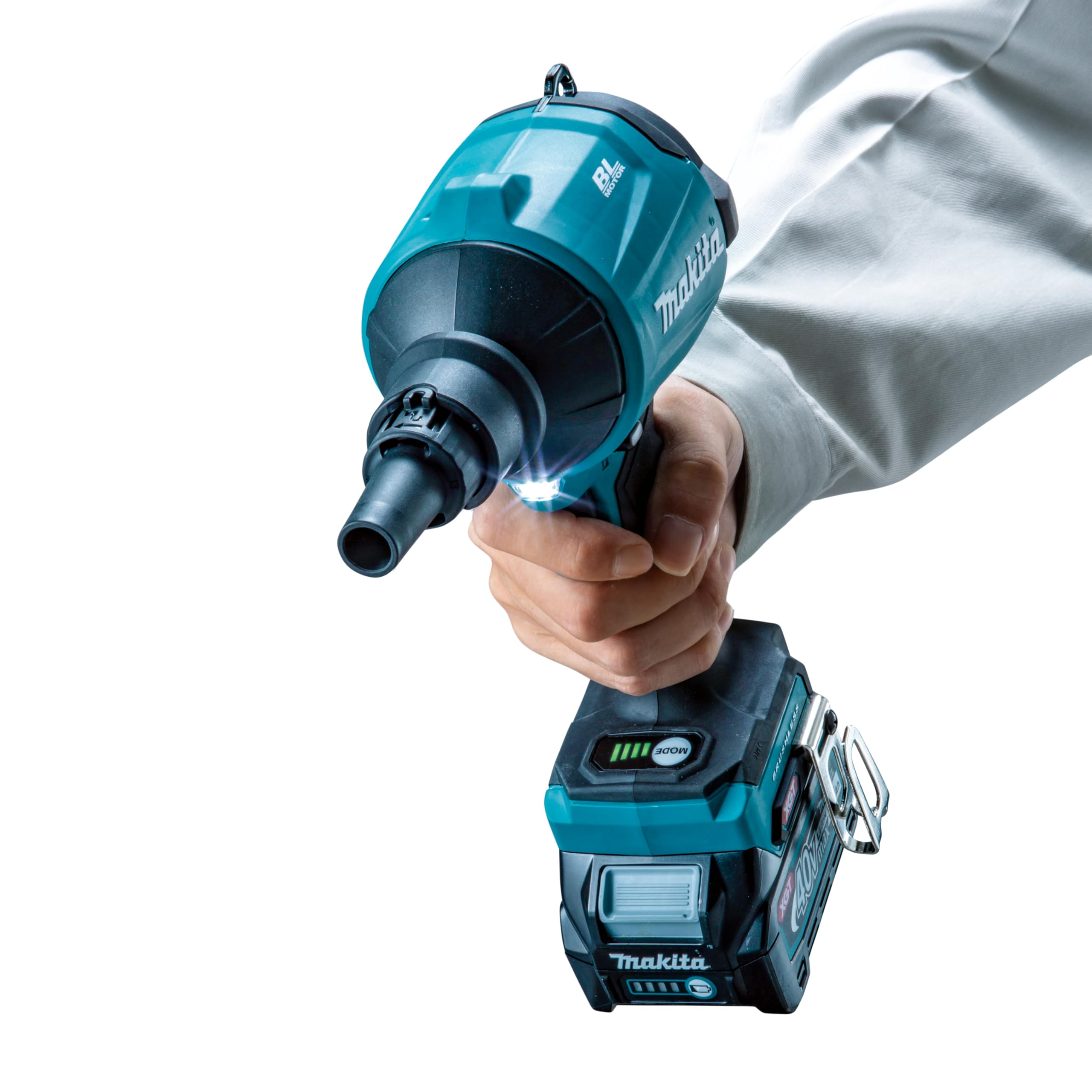 Makita AS001GA102 Ventilateur sans Fil 40 V Max. / 2,0 Ah 1 Batterie + Chargeur dans Un Sac de Transport Bleu pétrole