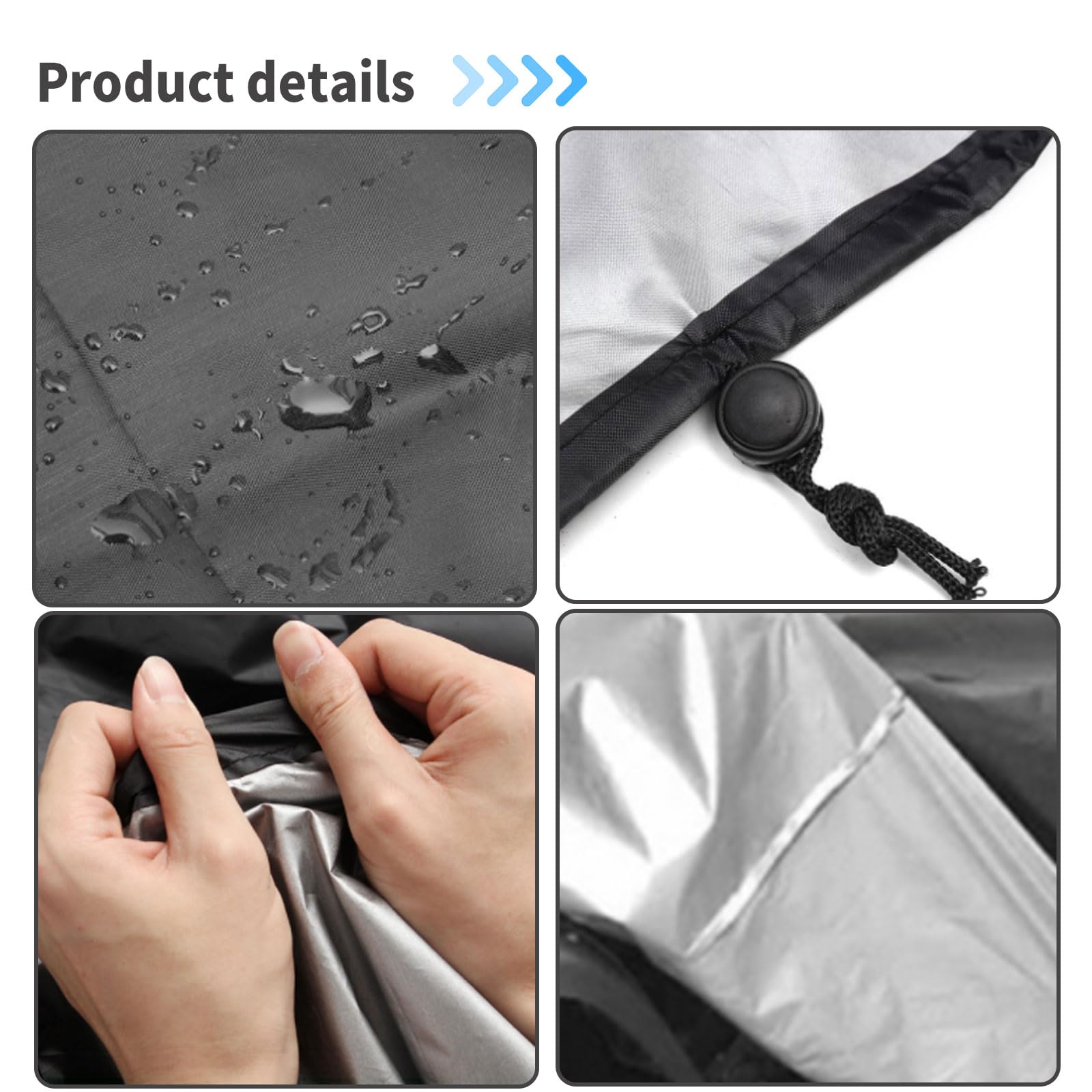 Telo di copertura impermeabile 420D Oxford con cordino, protezione anti-polvere, resistente ai raggi UV