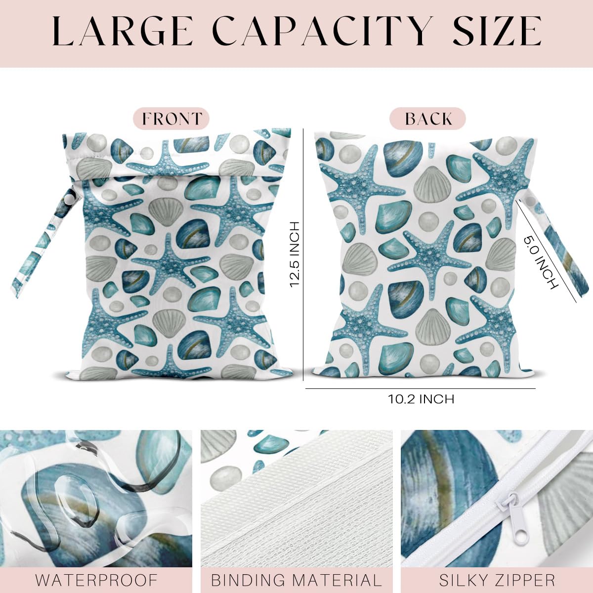 3 bolsas húmedas, bolsas húmedas y secas, bolsa impermeable, bolsa pequeña para lavandería, bolsa húmeda para piscina, playa, traje de baño, bolsa de maquillaje, pañales, artículos esenciales