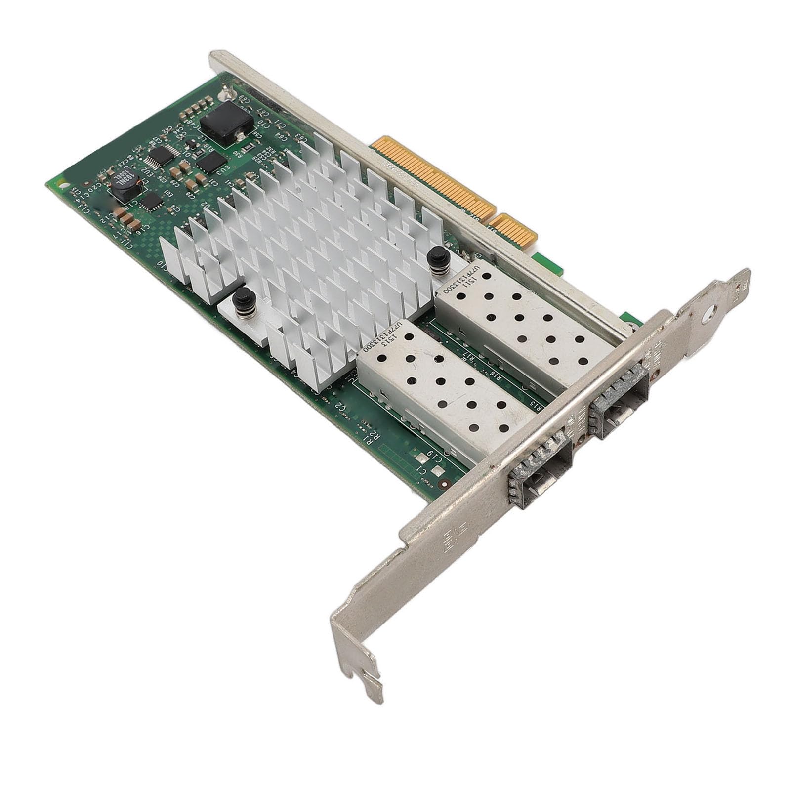 Scheda di Rete PCIE 10Gb Ethernet, Adattatore LAN Duale SFP+ PCIE X8, Alta velocità di Trasferimento Dati per Server con Moduli Fibra Ottica per Storage