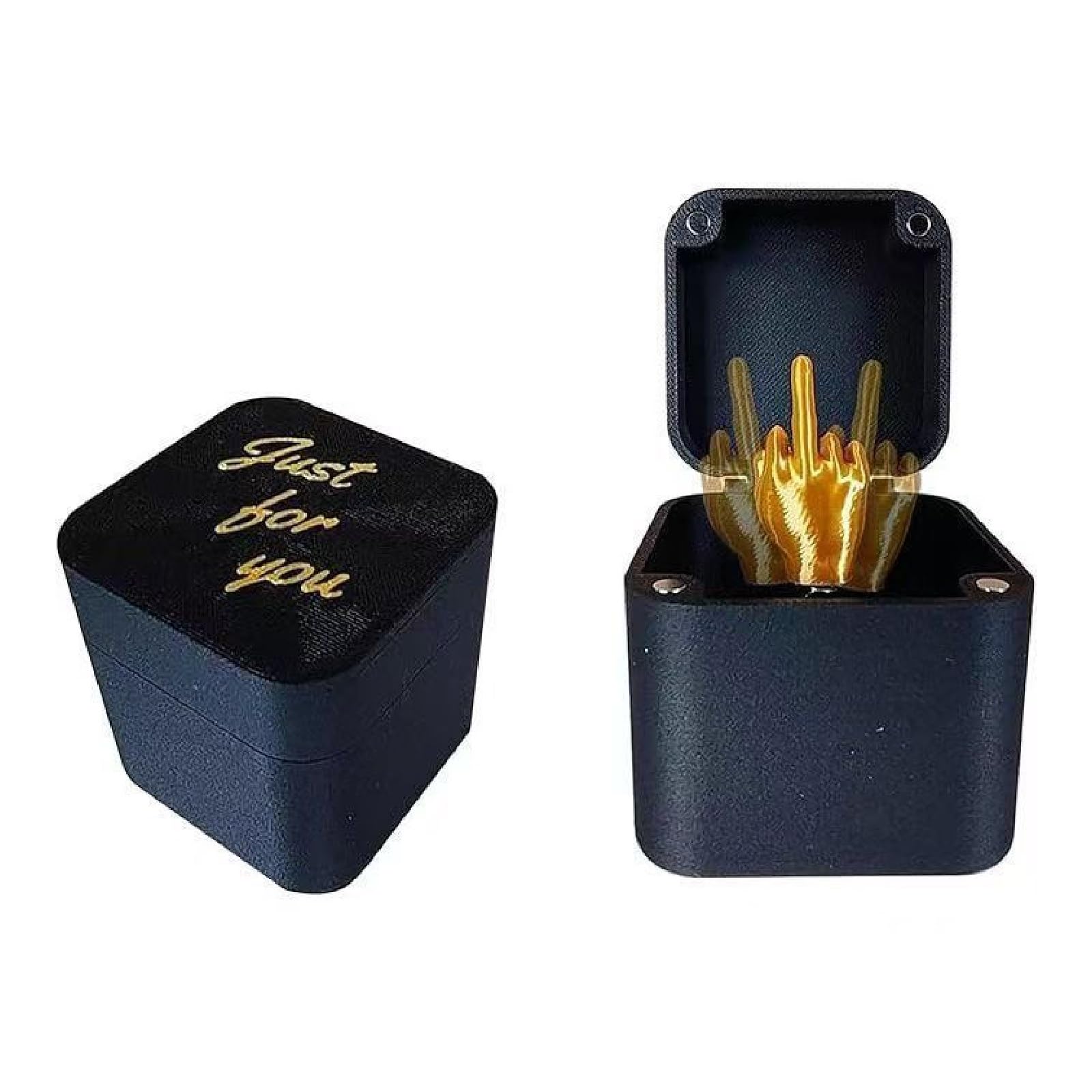 Whbbbj Spoof Middle Finger in A Box, Surprise Prank Pop Up Gift for Adults, Funny Surprise Gift Box, Props for Reconciliation, Spoof Hand Gesture Gag Gifts for April Fool's Day and Valentine's Day