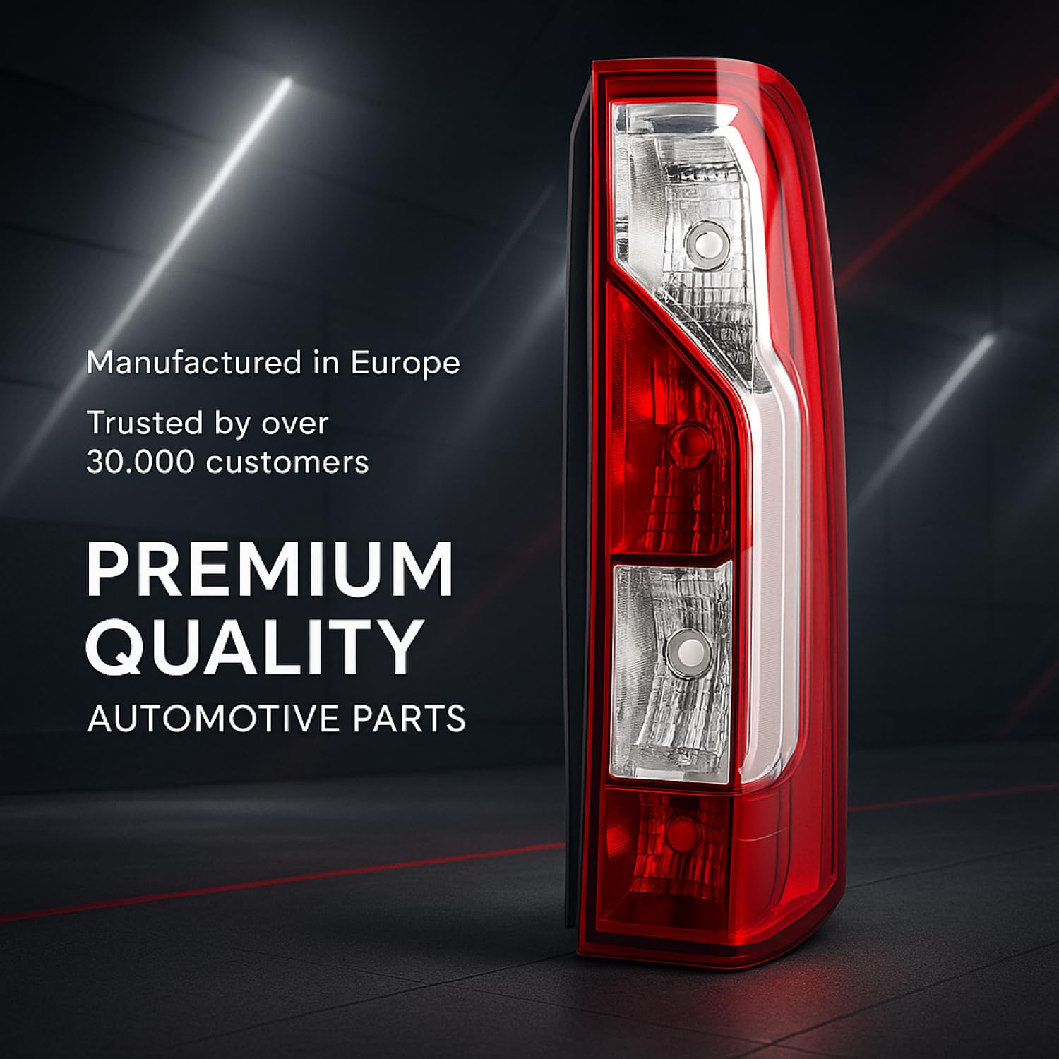 Luce Fanale Posteriore Destro Lato Passeggero Compatibile con Renault Master 3 2010-2024 Opel Movano 2010-2021 Nissan Interstar NV400 2010-2024 Vauxhall Movano 2010-2021 E-Mark 265500023R