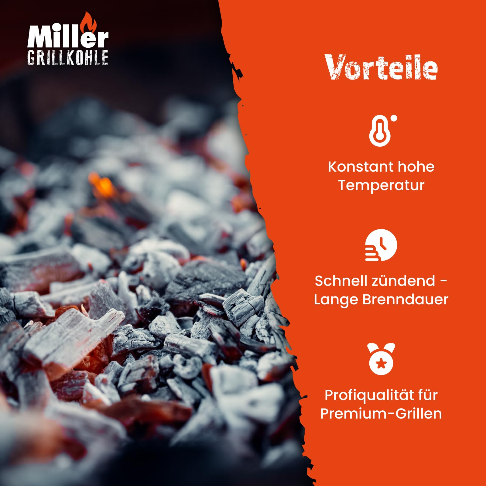 Holzkohle 10 kg – rauchfrei, Lange Glut & hohe Temperatur – 100% Eukalyptus, nachhaltig im Jutesack