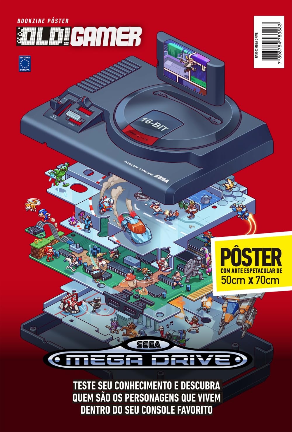 MEGA DRIVE EXPLOSÃO - Superpôster OLD!Gamer | Amazon.com.br