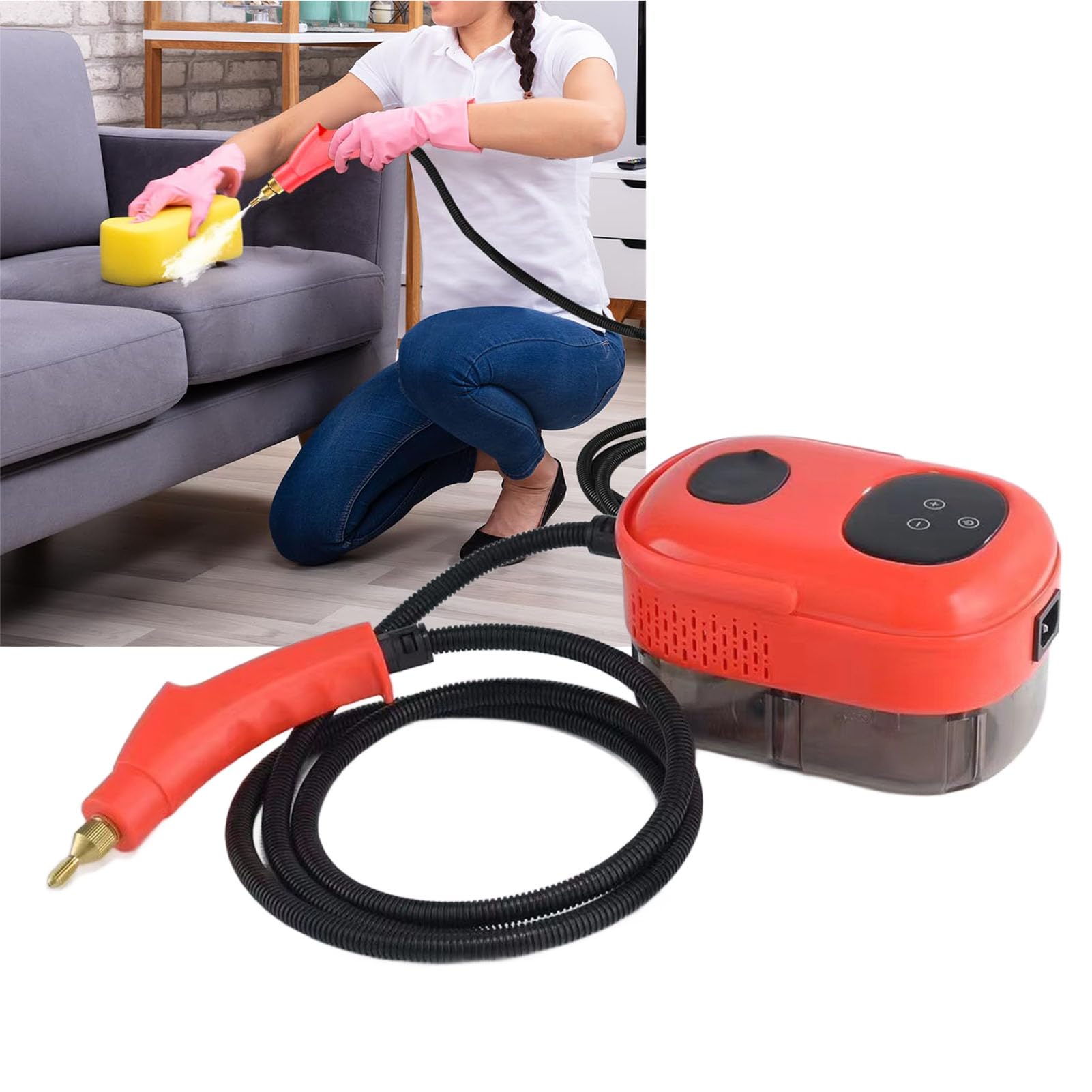 AYNEFY Steam Cleaner Disinfection Machine Small Machine High Pressure High Temperature for Kitchen Oil Air Conditioner, Handheld Steamers (US Plug 110V)