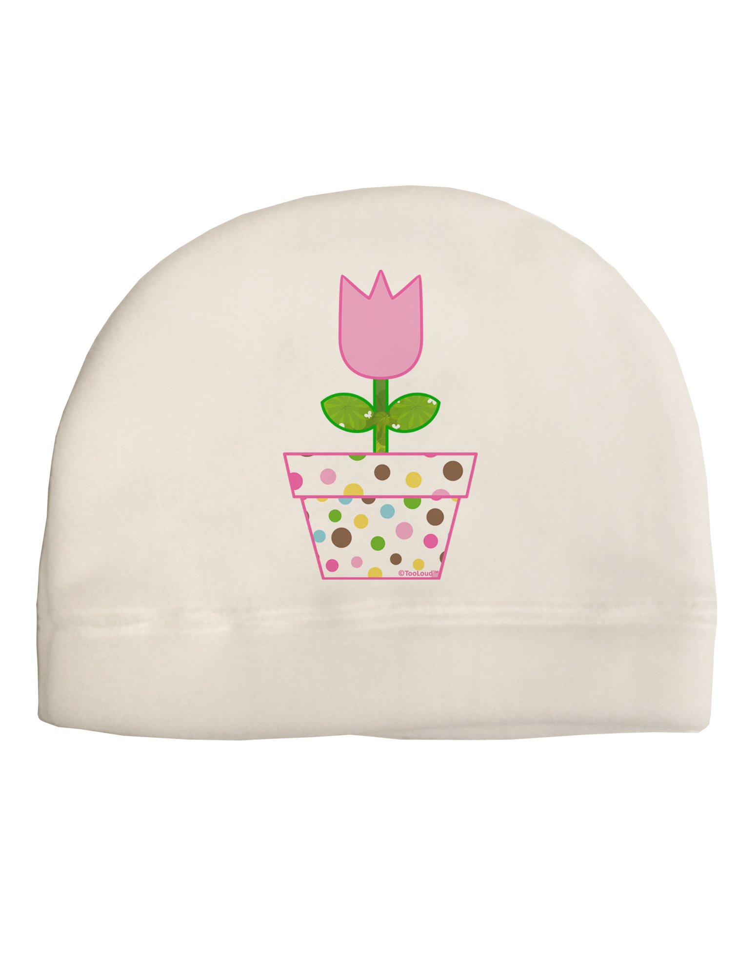 TOOLOUD Easter Tulip Design - Pink Child Fleece Beanie Cap Hat