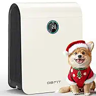 Air Purifiers for Home Large Room Up to 2590 ft² with PM 2.5 Display Air Quality Sensor, DBFIT H13 HEPA Air Purifier with Washable Filter, Auto Mode, Air Cleaner for Smoke Dust Pets Hair (Ivory White)