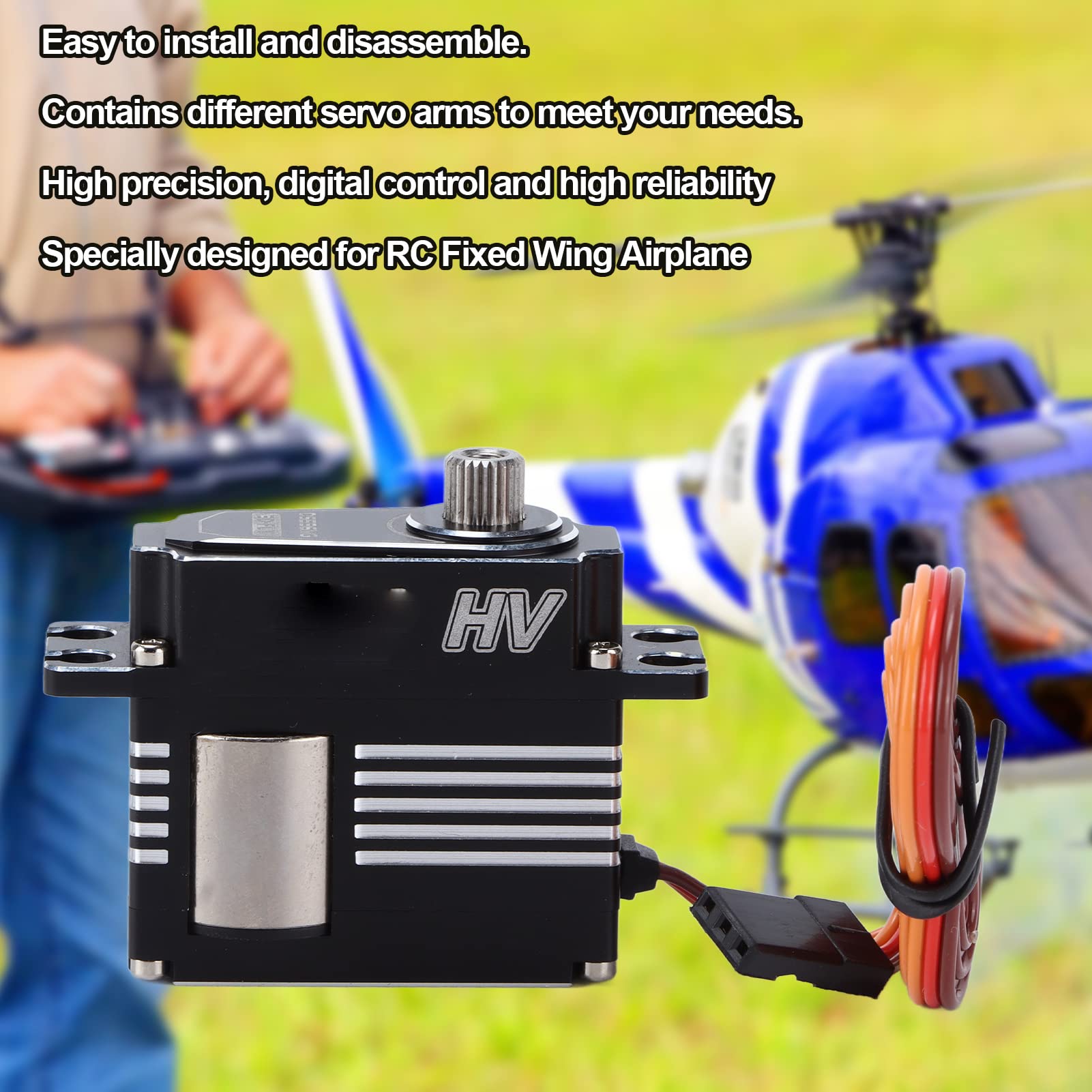 DS596MG RC Servo Digital Set Full Metal Gear Servo Motor Bezrdzeniowy do RC Stałego Skrzydła Samolot
