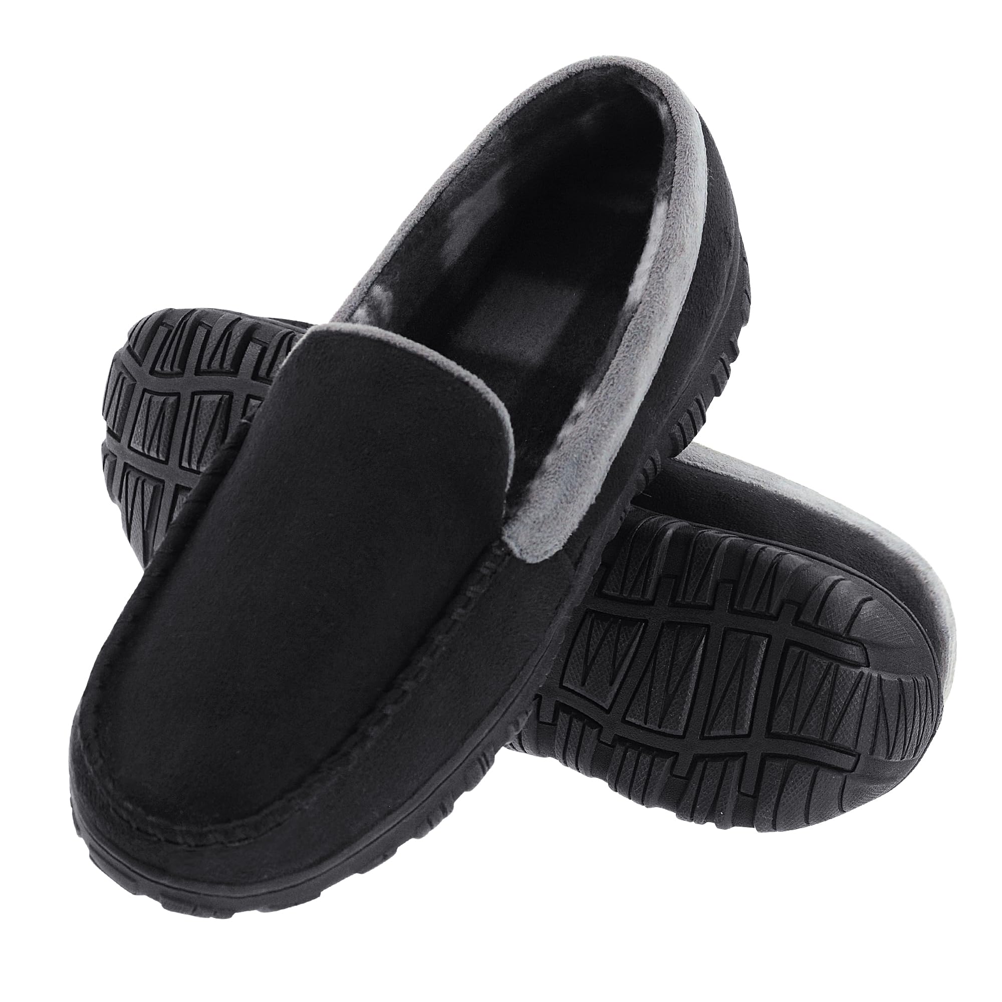 Lulex Mens Slippers Moccasins for Mens Memory Foam House Slippers Indoor Outdoor House Shoes