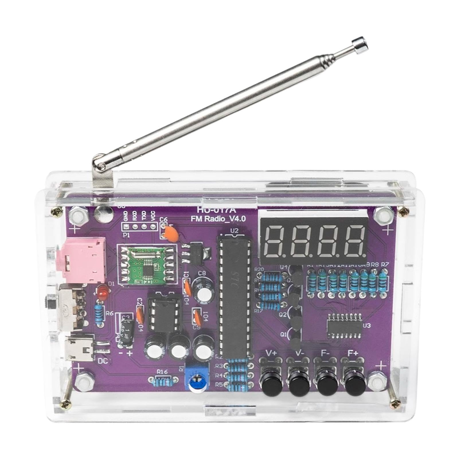 Kit de Radio FM, Kit de Radio Hecho a Mano | FM Radio Electronic Learning Set,Actividades estudiantiles de Secundaria, Proyecto Stem para Aprender y Practicar