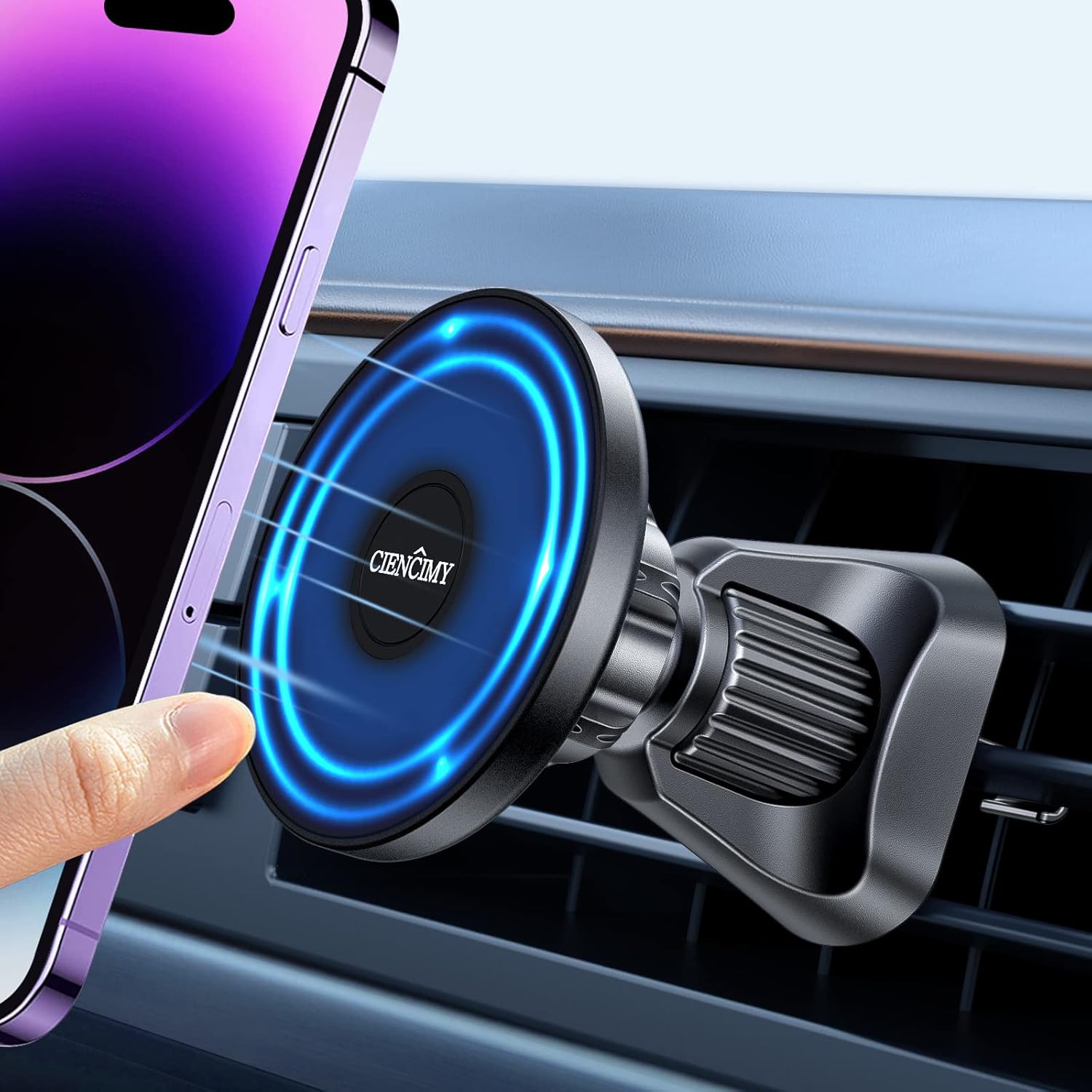 Magnetic Car Mount Compatible with MagSafe Case and iPhone 13/14 Pro Max Mini/iPhone 12 Pro Max Mini, 360° Adjustable Strong Magnet Air Vent Phone Holder Magnetic Car Mount Compatible with MagSafe Case and iPhone 13/14 Pro Max Mini/iPhone 12 Pro Max Mini, 360° Adjustable Strong Magnet Air Vent Phone Holder