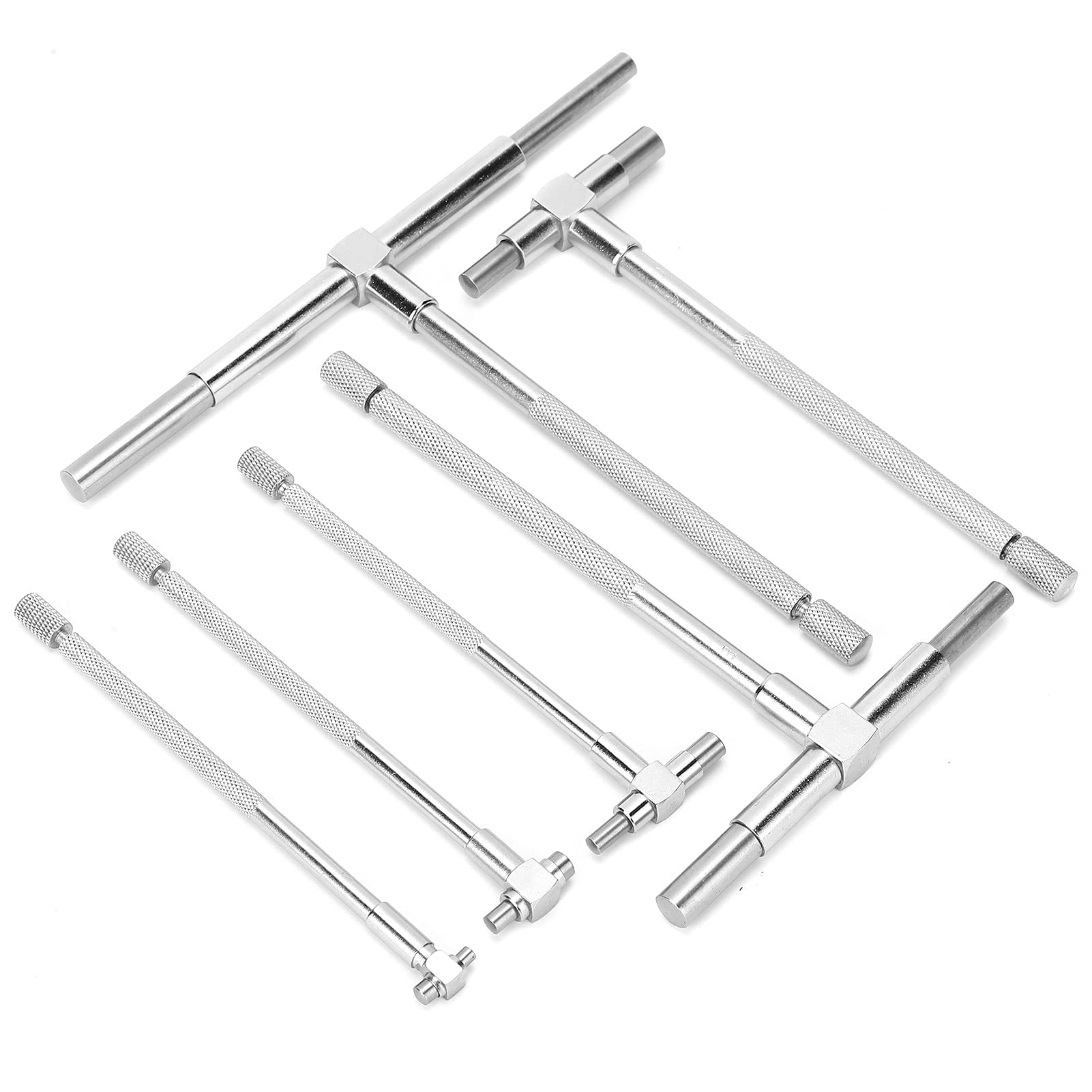 ViaGasaFamido Jauge Télescopique de Précision, Ensemble de 6 Pièces, Diamètre Intérieur Réglable 90-150mm, Type T, Précision 0,01