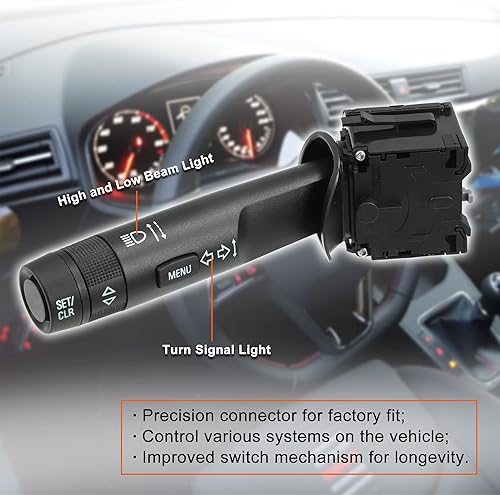 Miniatura 3 de X AUTOHAUX 20941129 Interruptor de luz de señal de giro Columna Conjunto de interruptor multifunción para Chevrolet Cruze 2011-2016 para Buick Regal