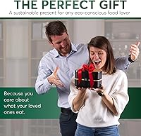 Vista 6 de Umami Bento Lunch Box for Men & Women, Black Lotus, 68 oz