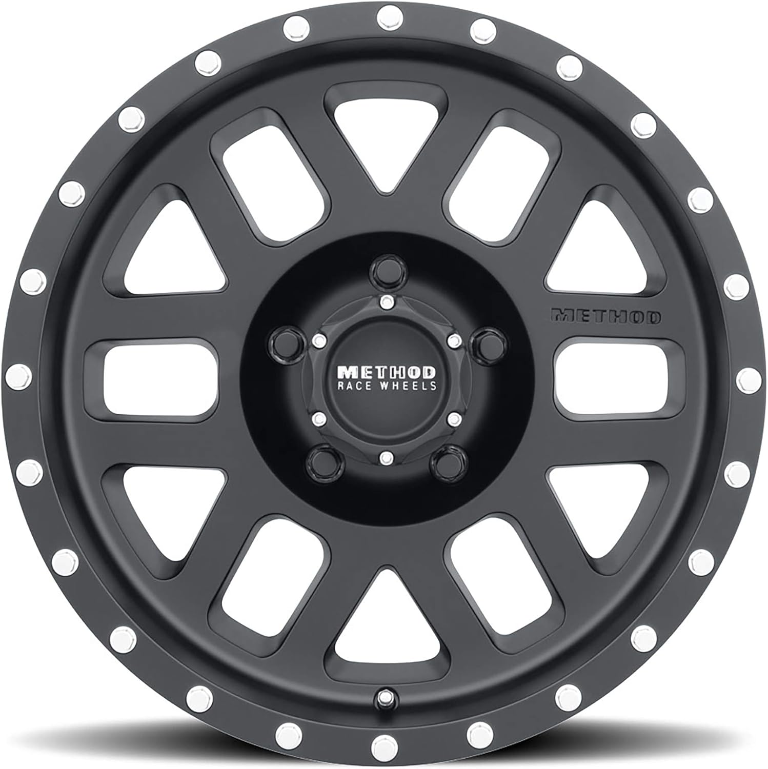 Method Race Wheels 306 Mesh Matte Black 18x9" 5x5", 12mm offset 4.5" Backspace, MR30689050512N