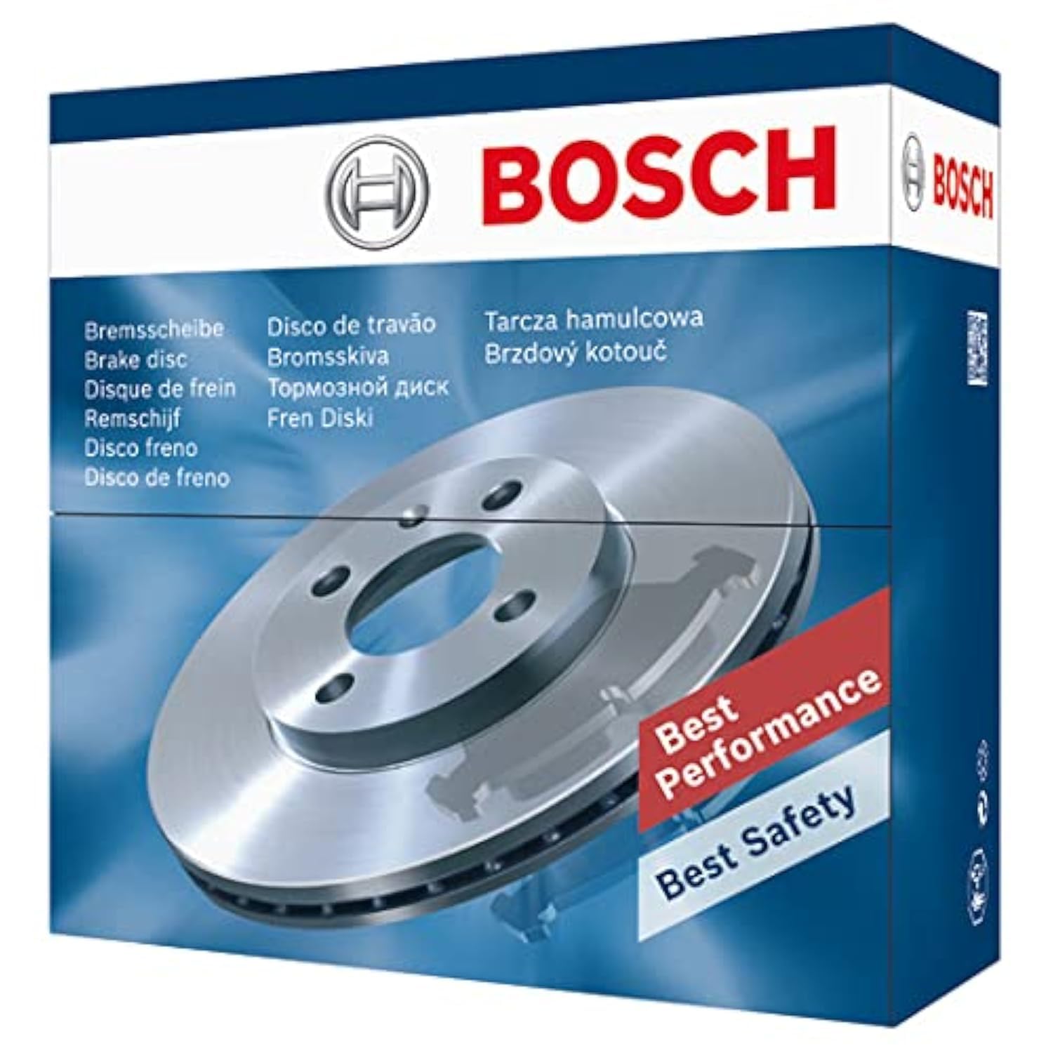 Juego de 2 Discos de Freno Bosch BD2519 - Discos Ventilados de 256 mm - Eje Delantero - Certificación ECE-R90 - Buena refrigeración, frenado fiable, protección anticorrosión - 1 Juego de 2 Discos