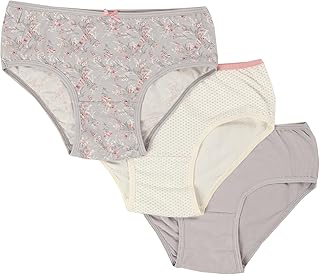CARINA Womens Pack of 3 Colored Brief Panties Underwear