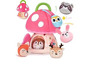hahaland My First Mushroom House: Sensory Baby Toy Throne for Toddlers