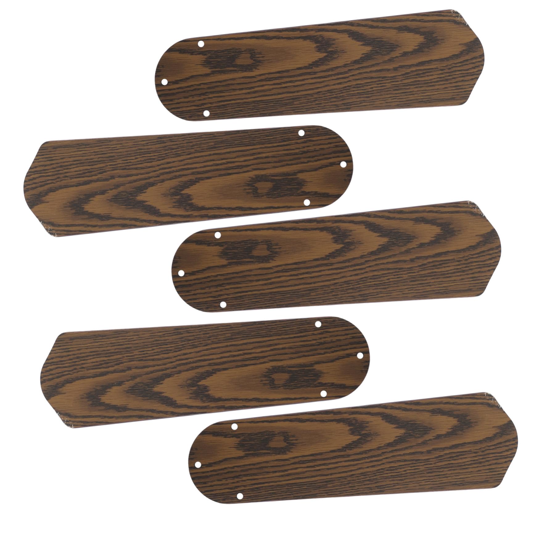 5 Pale di Ricambio Foro da 8 Mm 16,54 Pollici Sostituzione Singola o Set per Ventilatore a Soffitto in Legno Doppia Faccia per Interni ed Esterni, Patio e Veranda