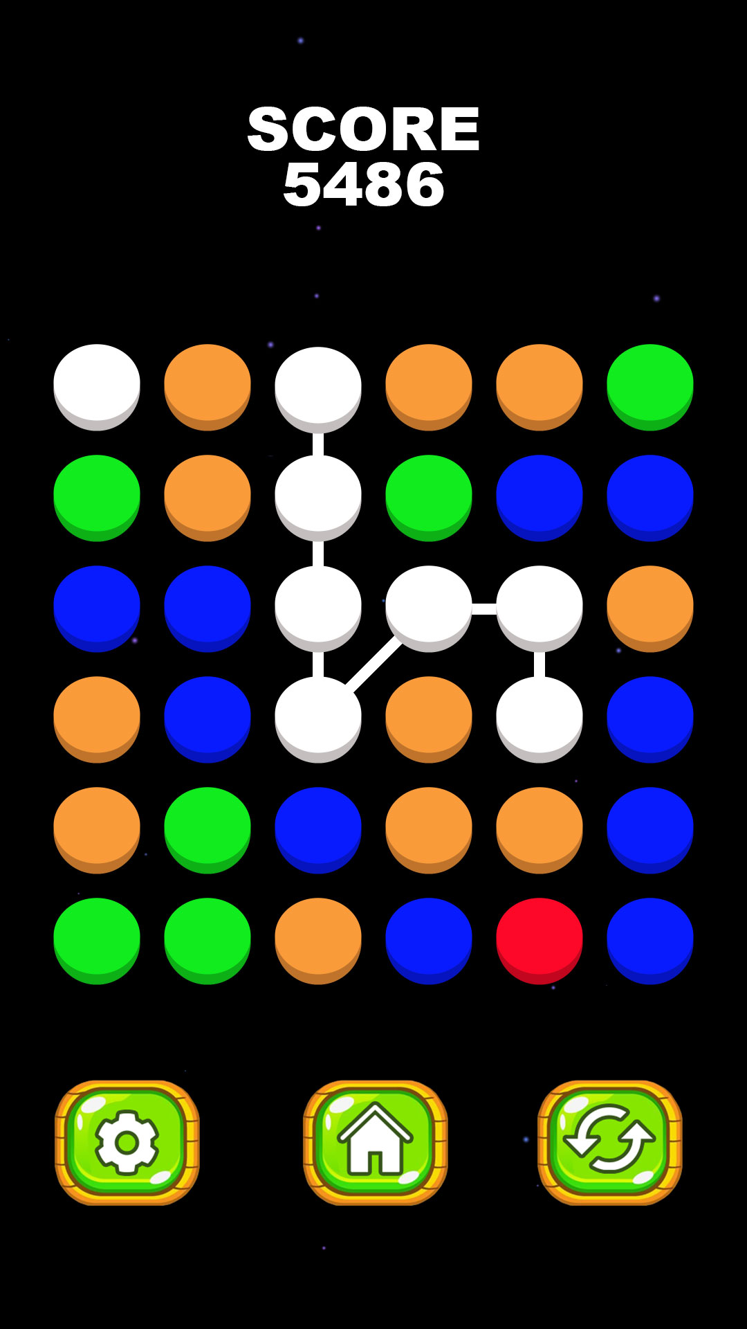Three Dots Line Connect Puzzle – Color Match Chain Game, Relaxing Brain ...