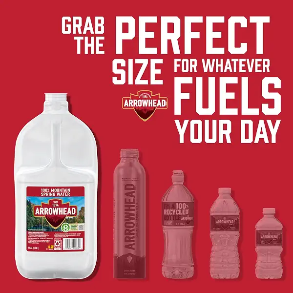 Arrowhead Mountain Spring Water Bottles, 1 Gallon Bottle - Still Bottled Water with Naturally Occurring Minerals & Electrolytes 3
