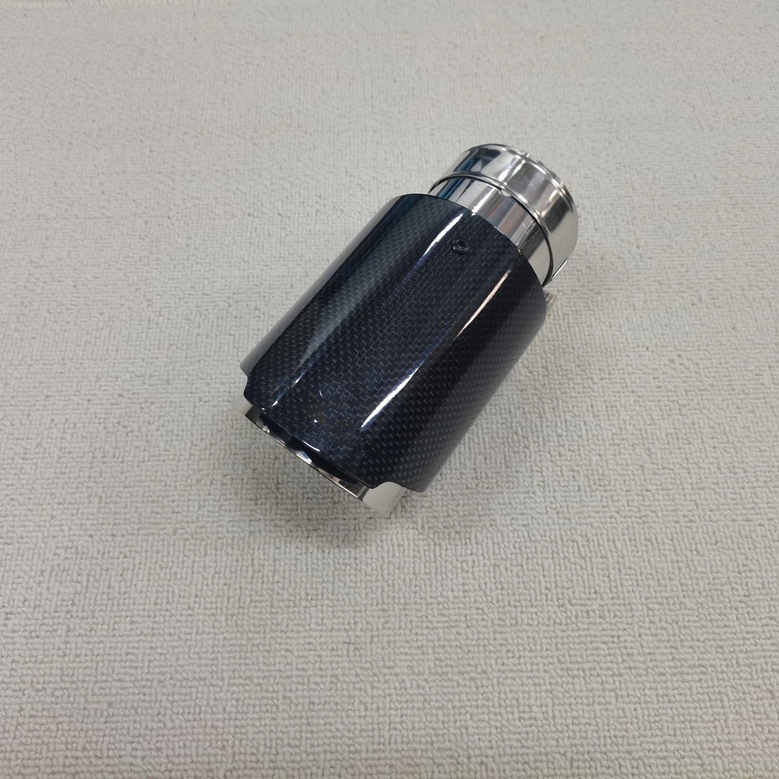 Cola Escape Coche Puntas Silenciador Carbono Brillante Boquillas Afinación Universales Acero Inoxidable 304 Para Automóviles Tubos Escape 1 Pieza(ID 80MM-OD 89MM)