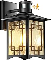 Vista 8 de Luces Exteriores Marrones con Sensor de Movimiento para Montaje en Pared - Lámpara Exterior de Anochecer a Amanecer para Casa Exterior, Porche