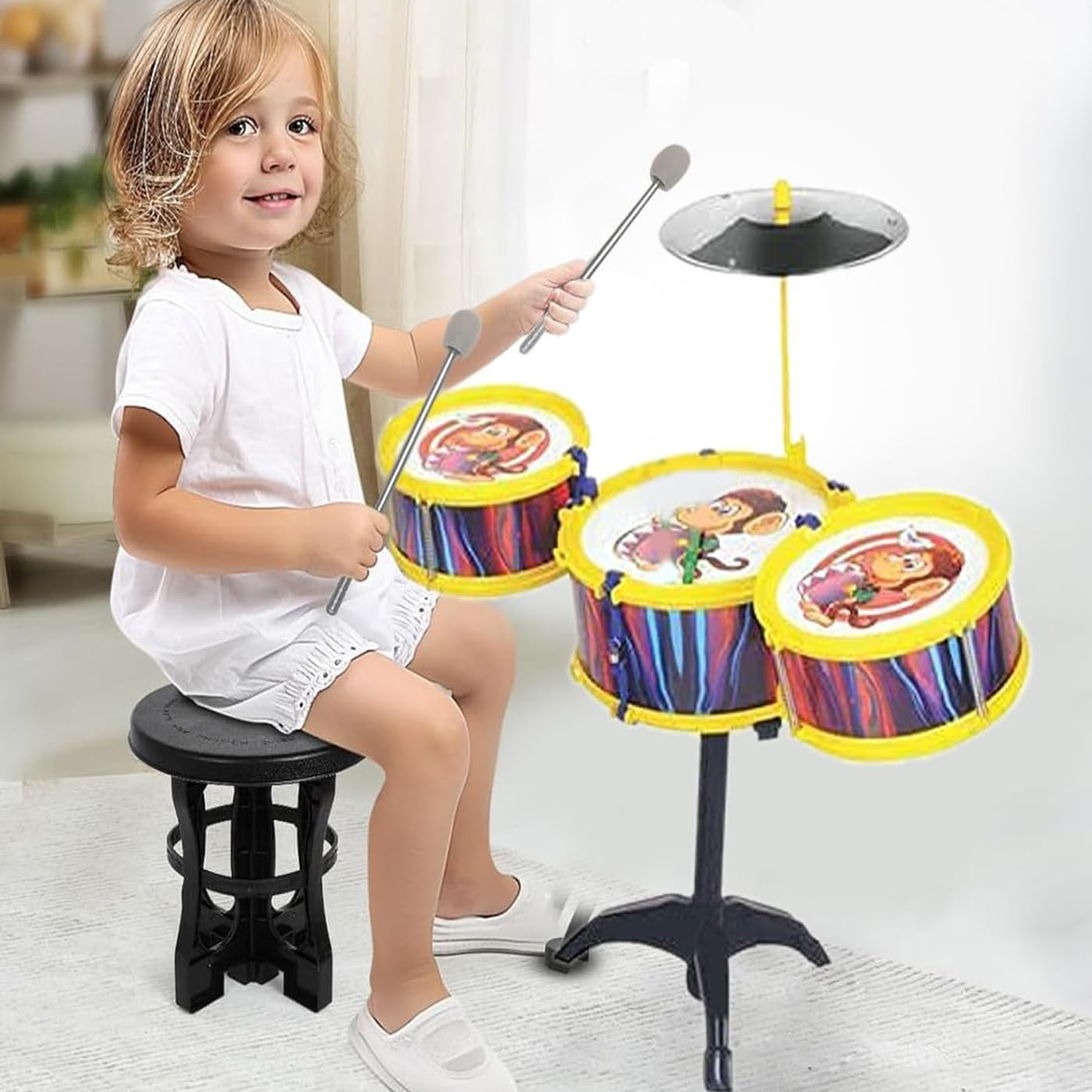 Wizme Musical Drum Play Set for Kids Boys and Girls Birthday Return Gift Item Set of 1 (B0B65LTRVS) Amazon Price History, Amazon Price Tracker