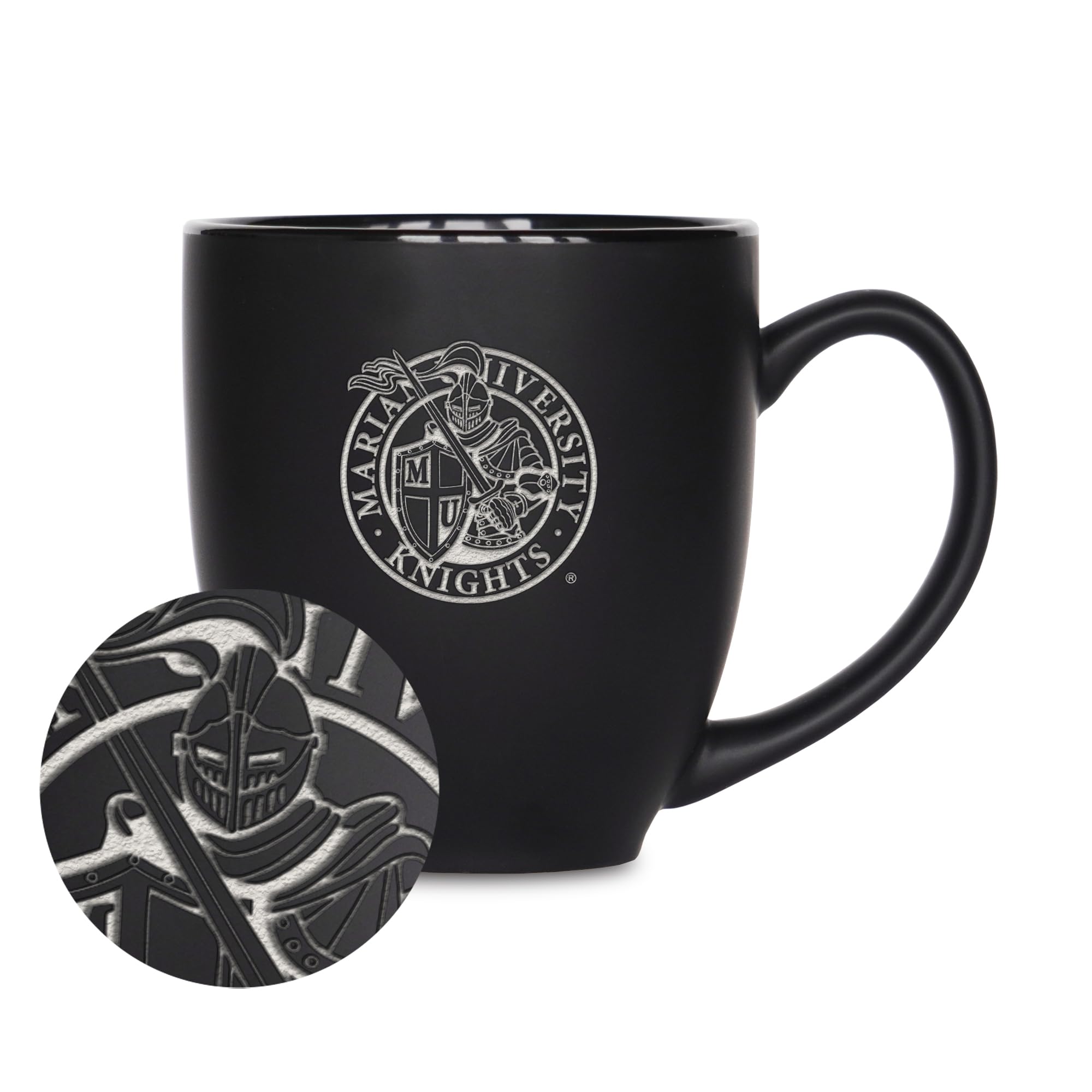 Tasse Bistro Marian Knights en Céramique Mat Gravée au Laser