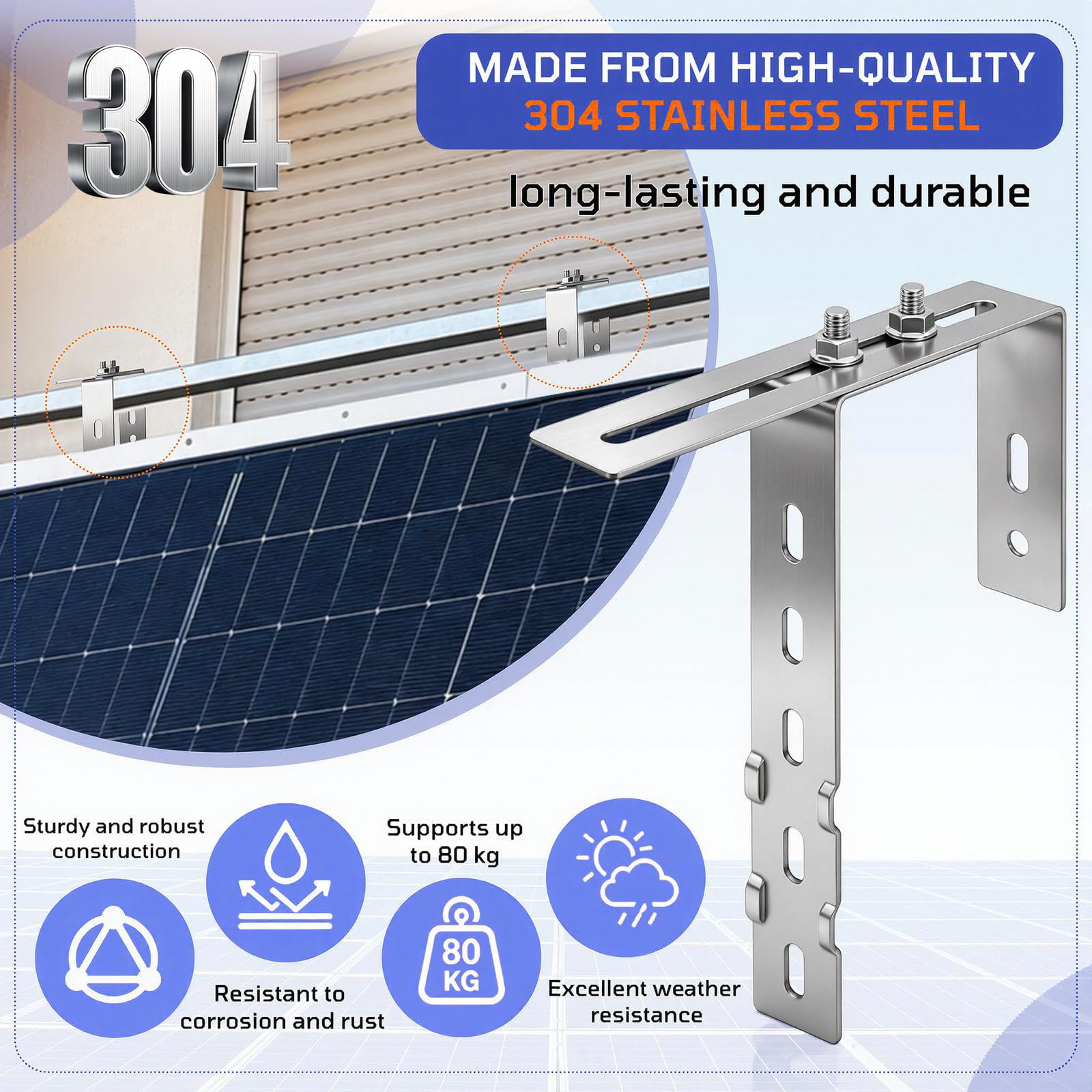 Balkonkraftwerk Halterung Balkon Solarpanel Halterung